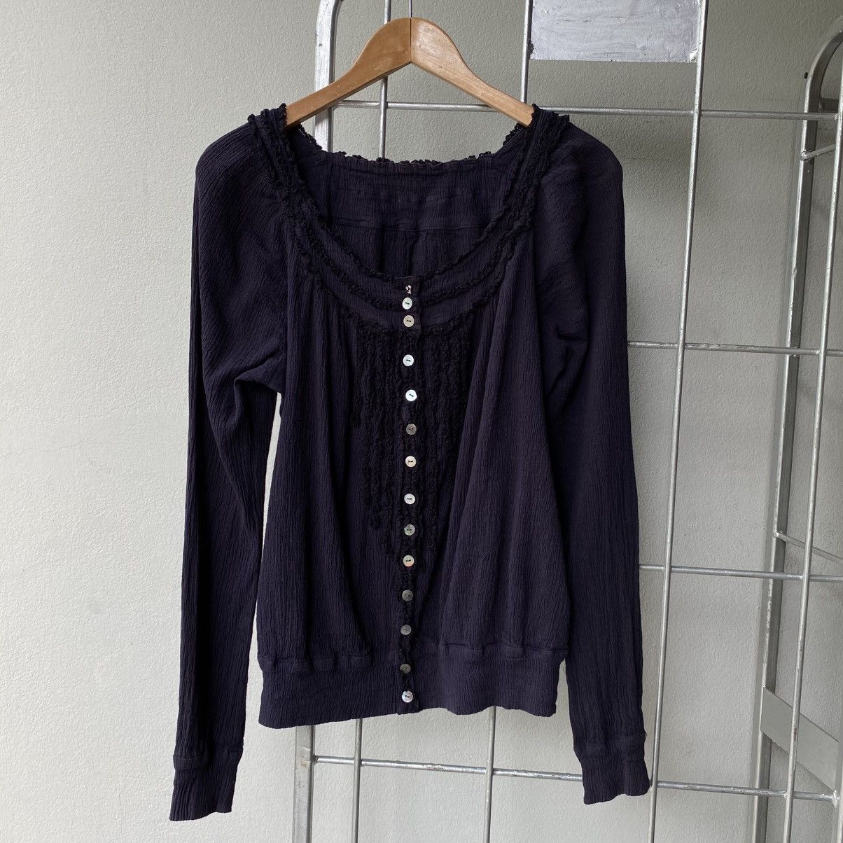 Tsumori Chisato TSUMORI CHISATO Ruffled Button-Up Blouse Size XS / US 0-2 / IT 36-38 - 15 Thumbnail