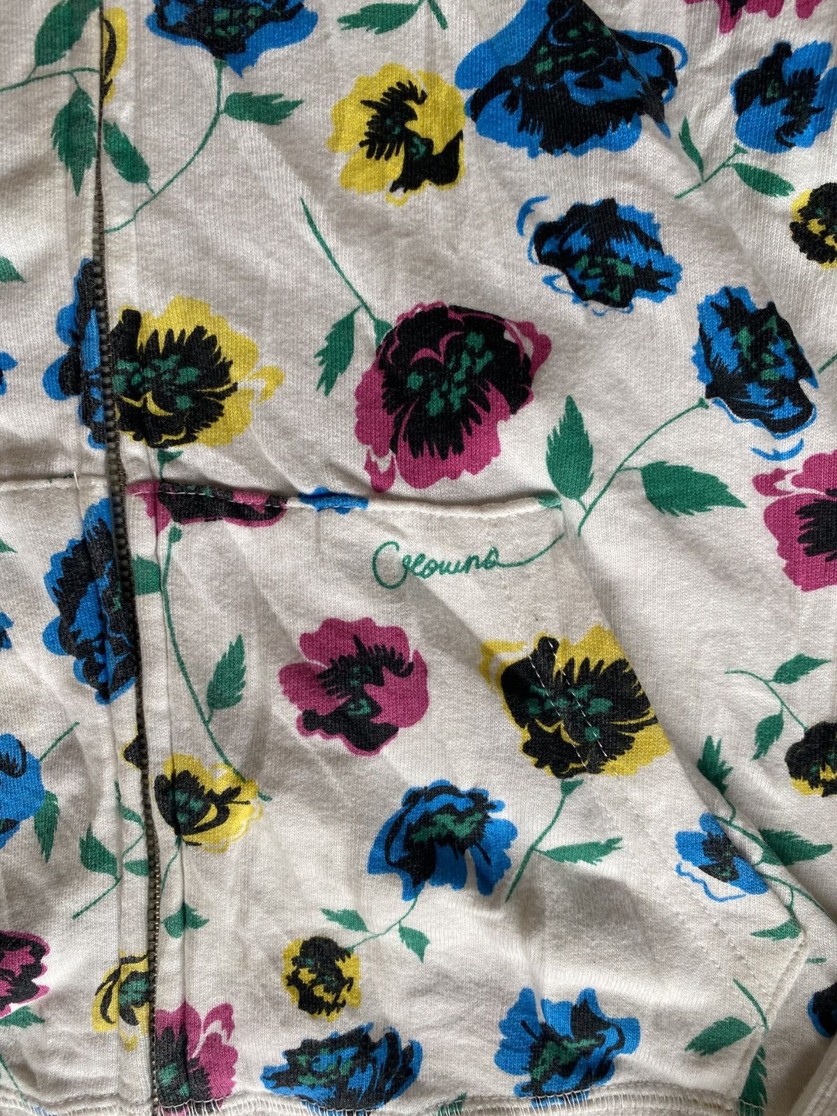 Japanese Brand Japanese rodeocrowns furhoodie flowers printed Size US S / EU 44-46 / 1 - 3 Thumbnail