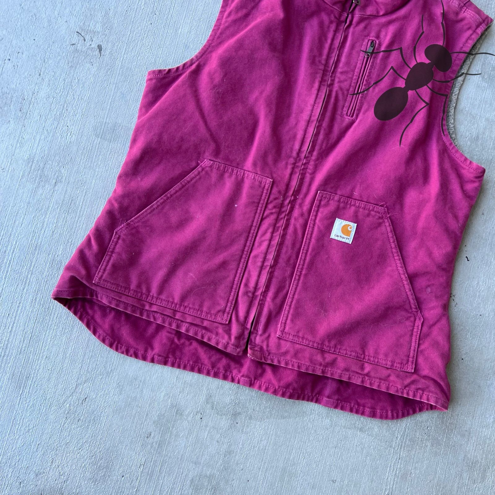 Carhartt × Vintage Carhartt WOMENS WV001 RBY pink work wear vest Size US L / EU 52-54 / 3 - 3 Thumbnail