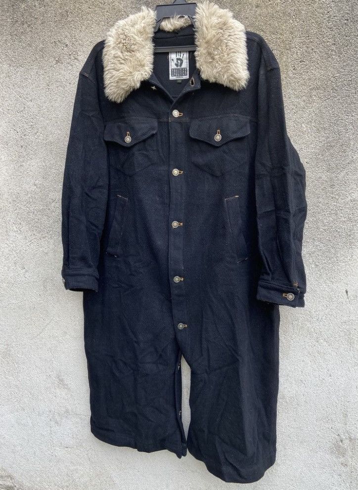 Jean Paul Gaultier Jean Paul gaultier Faux Fur Collar Long Coat Wool Overall Size US L / EU 52-54 / 3 - 1 Thumbnail