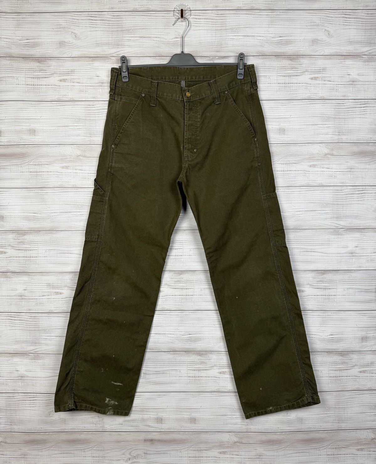 Carhartt Vintage Carhartt Cargo Work Pant Olive Size US 32 / EU 48 - 2 Thumbnail