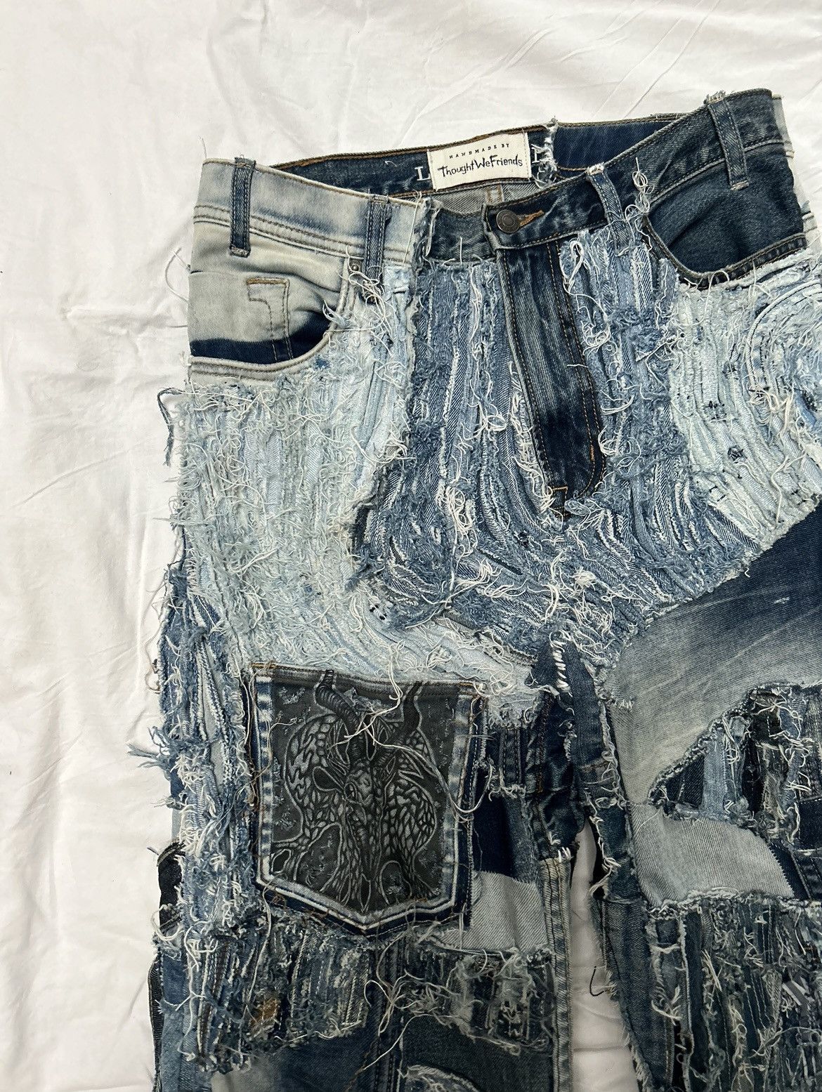 Other Thought we friends 1of1 handmade denim Size US 31 - 3 Thumbnail