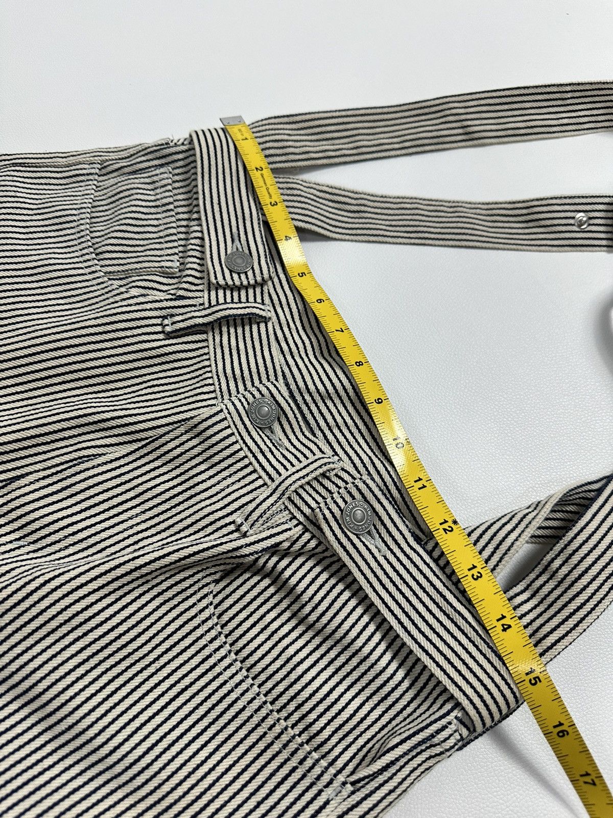 Kim Jones Kim Jones x GU Stripe Detachable Suspender Pants Size US 29 - 13 Thumbnail
