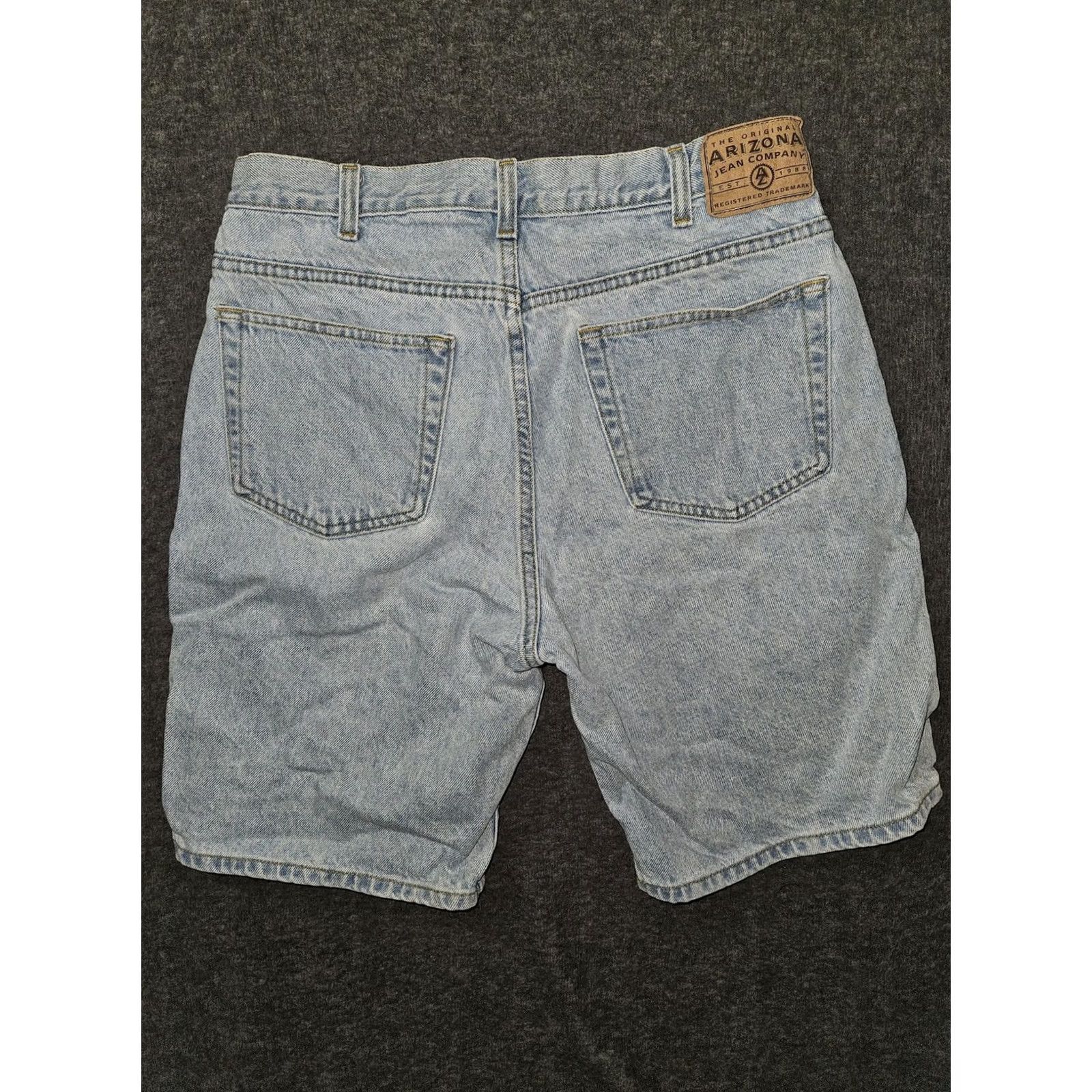 Vintage VINTAGE Arizona Jean Company Shorts Mens 34 Light Wash Denim Bermuda 90s Size US 34 / EU 50 - 6 Thumbnail