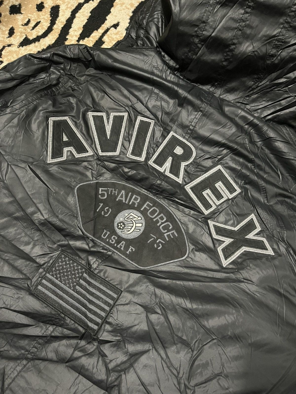 Avirex × Japanese Brand × Le Grande Bleu (L.G.B.) Vintage AVIREX AMERICAN FLAG 90s Size US M / EU 48-50 / 2 - 5 Thumbnail
