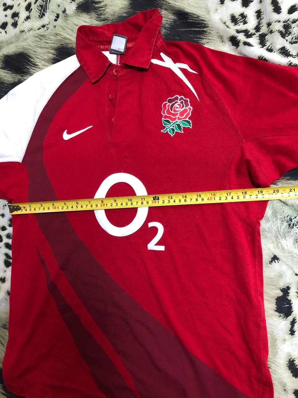 Nike Vintage T-Shirt red Polo Size M logo O2 Nike Y2K Jerseys Size US M / EU 48-50 / 2 - 12 Thumbnail
