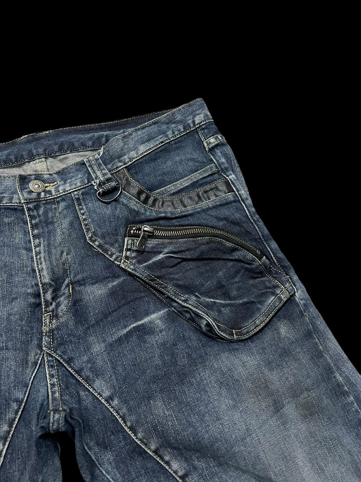 If Six Was Nine × PPFM × Seditionaries 🌈Insane Pocket PPFM Curved Multipocket Punk Jean Size US 35 - 9 Thumbnail