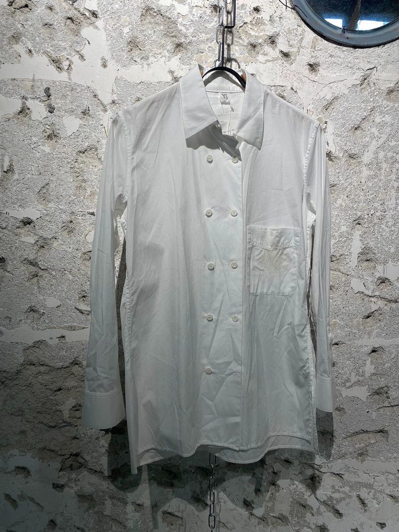 Yohji Yamamoto Double-Breasted White Shirt by Yohji Yamamoto-dmc Size US S / EU 44-46 / 1 - 1 Thumbnail