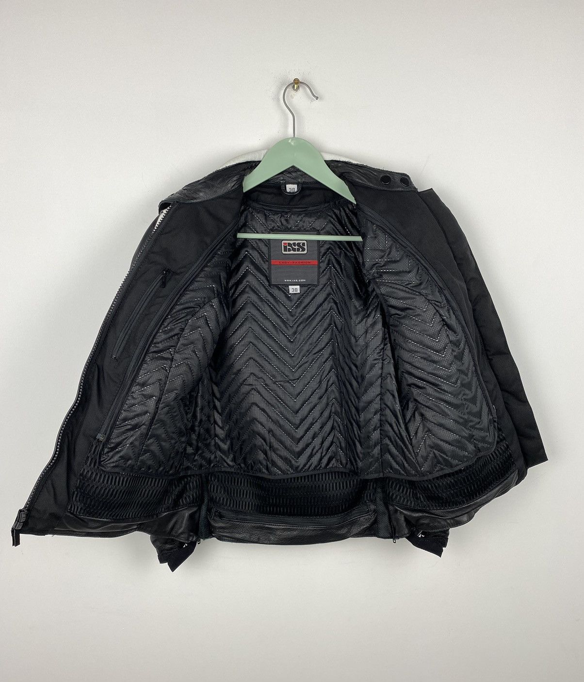 Genuine Leather ISX Leather Jacket Women Racing Moto Marlboro BMW Y2K Size M / US 6-8 / IT 42-44 - 12 Thumbnail