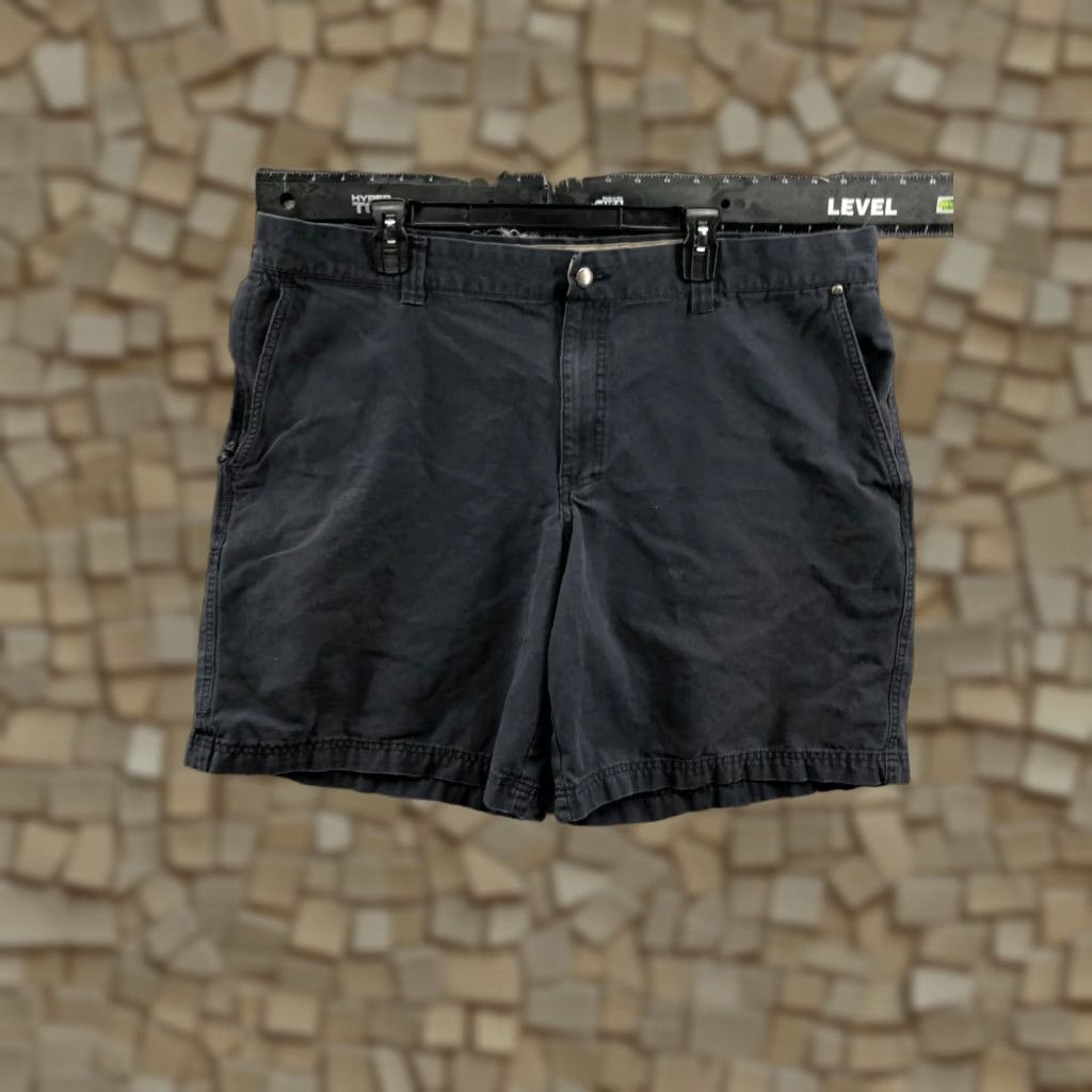Vintage Columbia Mens Bermuda Shorts 42 Mid Rise Dark Wash Blue Zip Pocket Casual 5-Pocket Belt Loops Regular Fit Cotton Blend Size US 42 / EU 58 - 1 Thumbnail