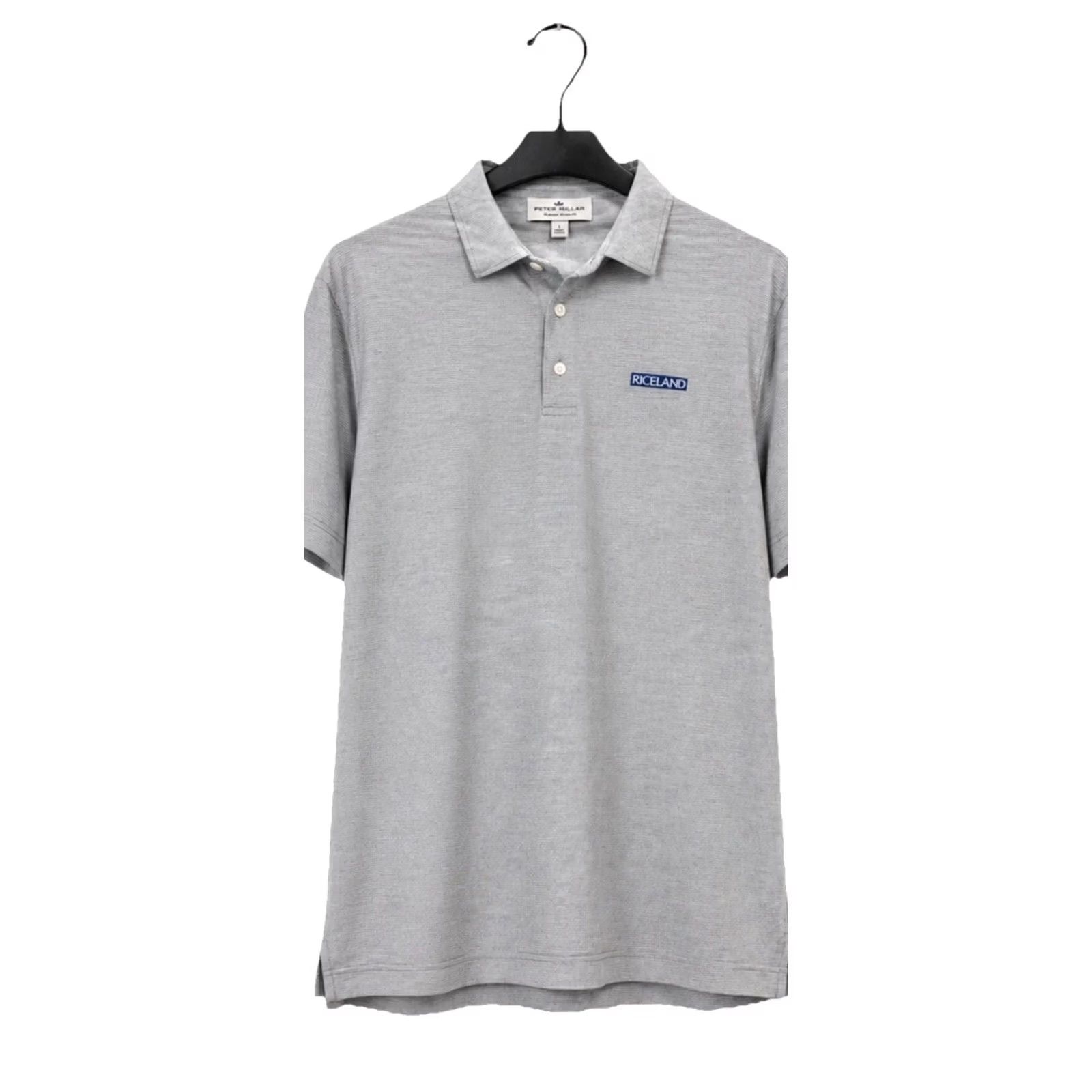 Peter Millar Peter Millar Summer Comfort Striped Polo Shirt Mens L Gray Performance Golf Size US L / EU 52-54 / 3 - 2 Thumbnail