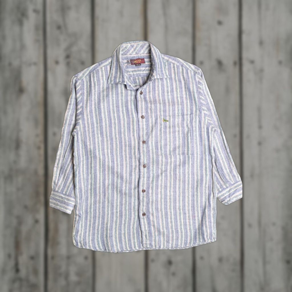 Vintage VINTAGE Decoy Flannel Shirt Blue Striped Medium Button-Down Shirt Men’s Women’s Size US M / EU 48-50 / 2 - 1 Thumbnail