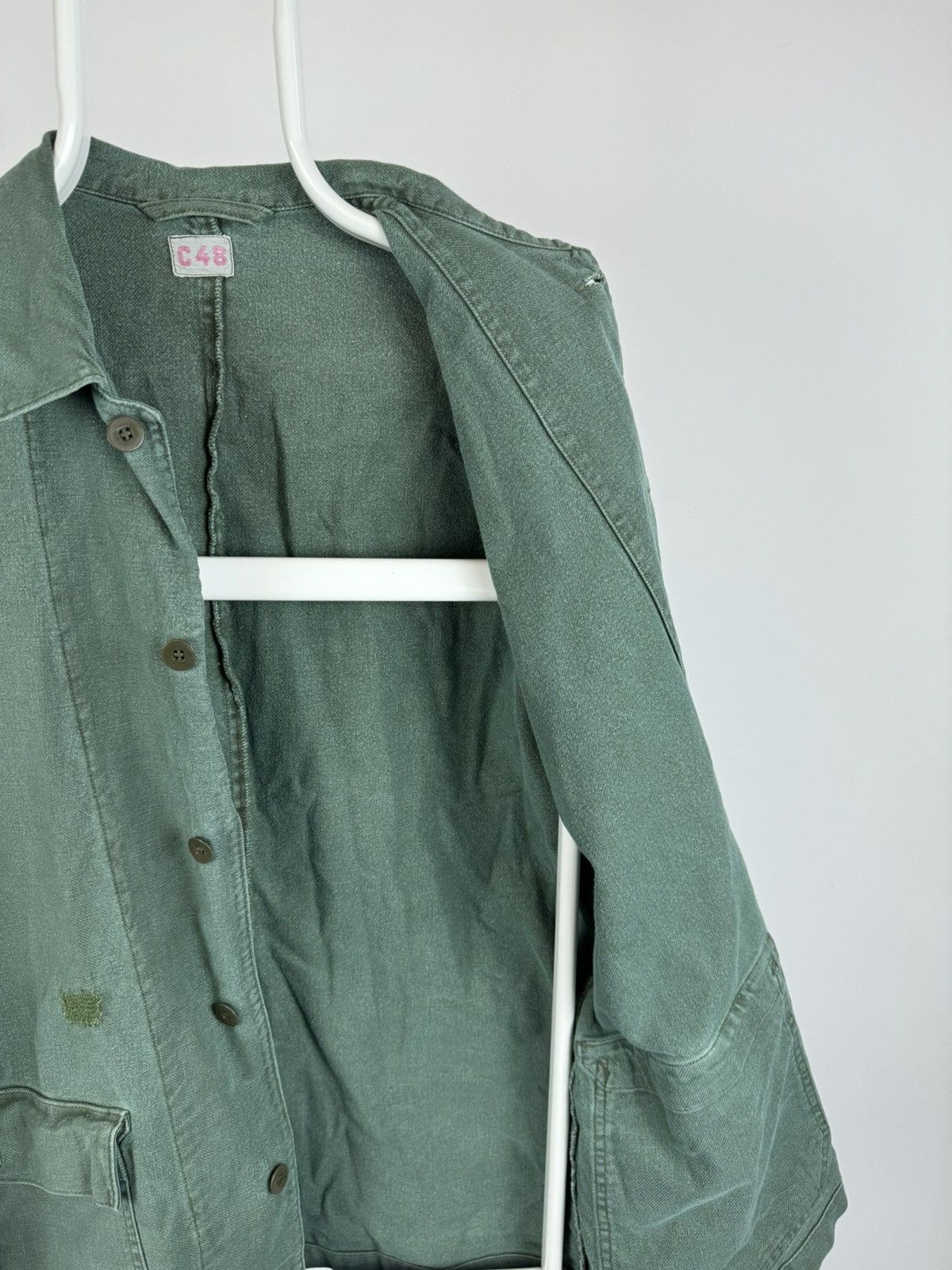 Vintage Vintage C48 Swedish Army French Workwear Style Jacket Size US L / EU 52-54 / 3 - 4 Thumbnail