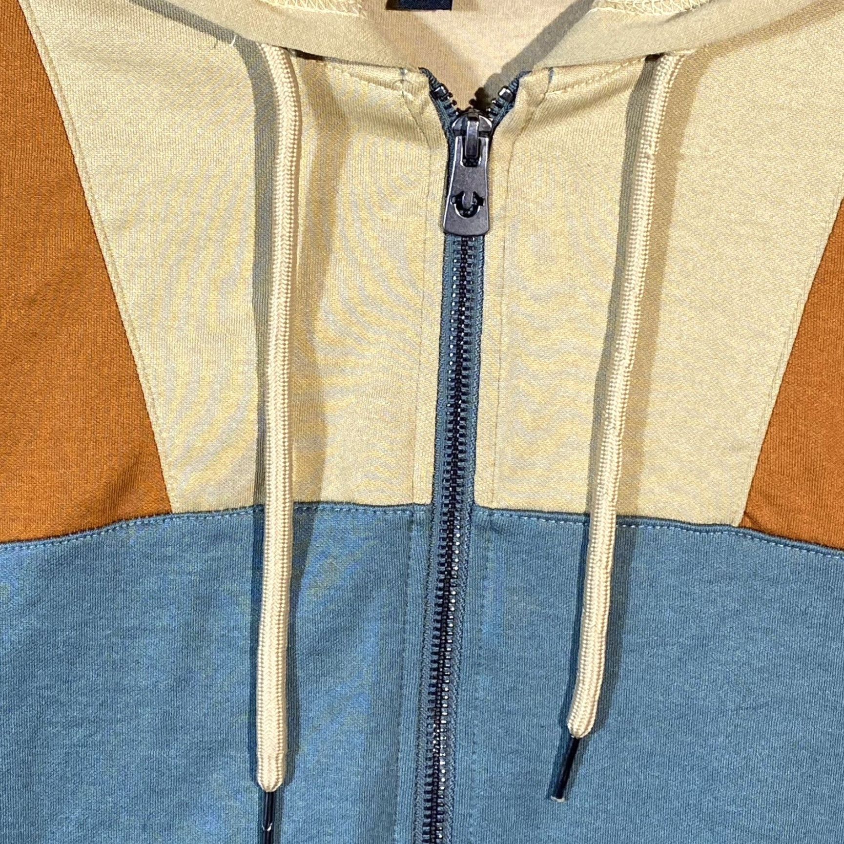 True Religion True Religion Sweatshirt Hoodie XL Crop Color Block Full Zip Women Long Sleeve Multicolor Logo Activewear Regular Fit Size XL / US 12-14 / IT 48-50 - 5 Thumbnail
