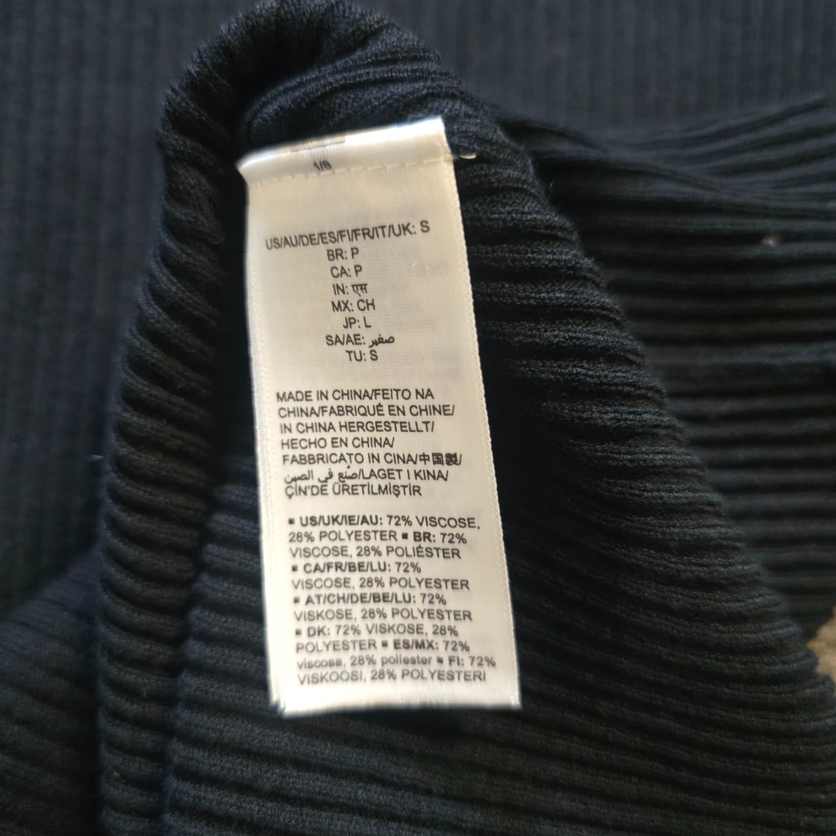 Vintage Daily Ritual Sweater Women Medium Black Ribbed Lightweight Knit Crew Neck Casual Shirt? Size M / US 6-8 / IT 42-44 - 7 Thumbnail