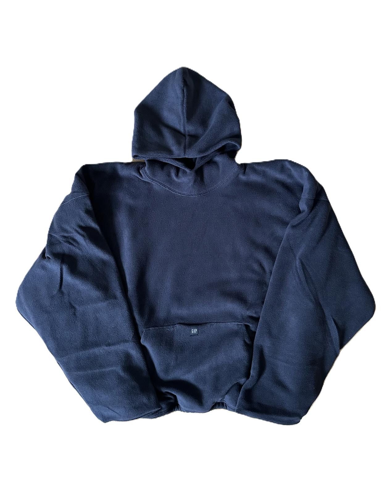 トップス YEEZY GAP Polar Fleece Hoodie NAVY M Polar Fleece Zip Up Hoodie - Yeezy Gap - Unreleased