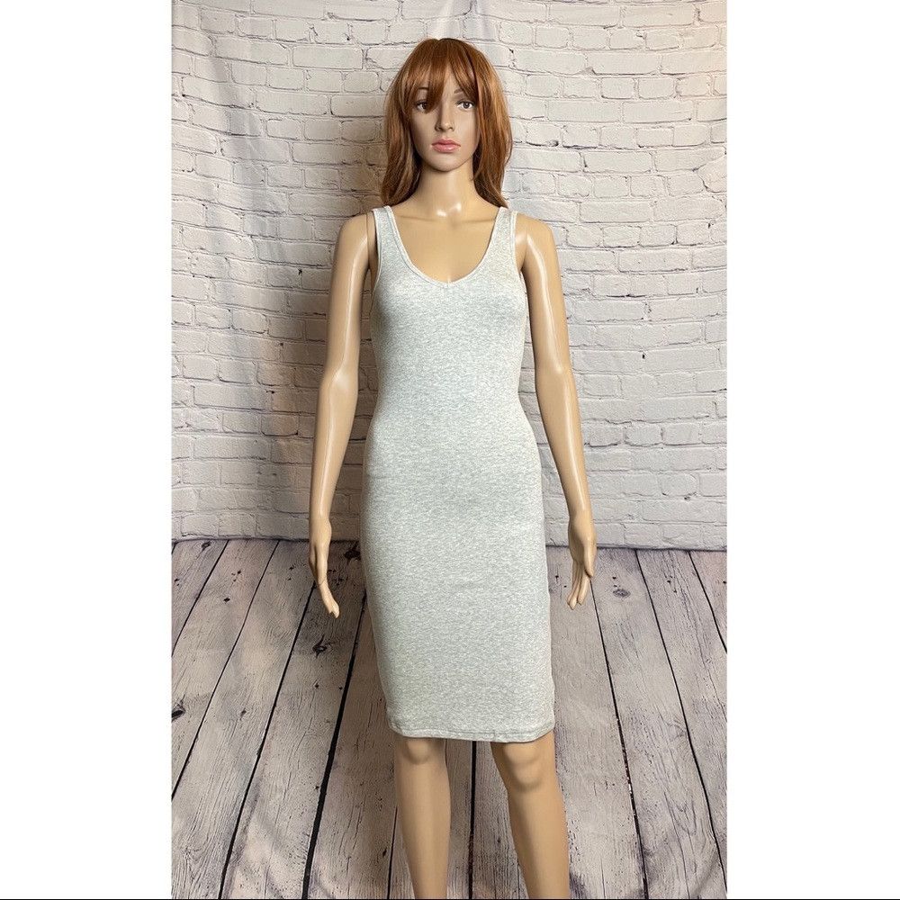 Other New Olivaceous Bodycon Midi Dress Grey Size S Size S / US 4 / IT 40 - 2 Thumbnail