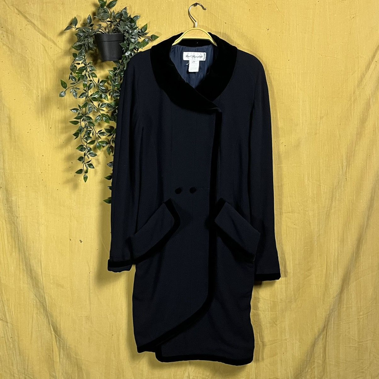 Karl Lagerfeld Karl Lagerfeld vintage long jacket Size S / US 4 / IT 40 - 2 Thumbnail