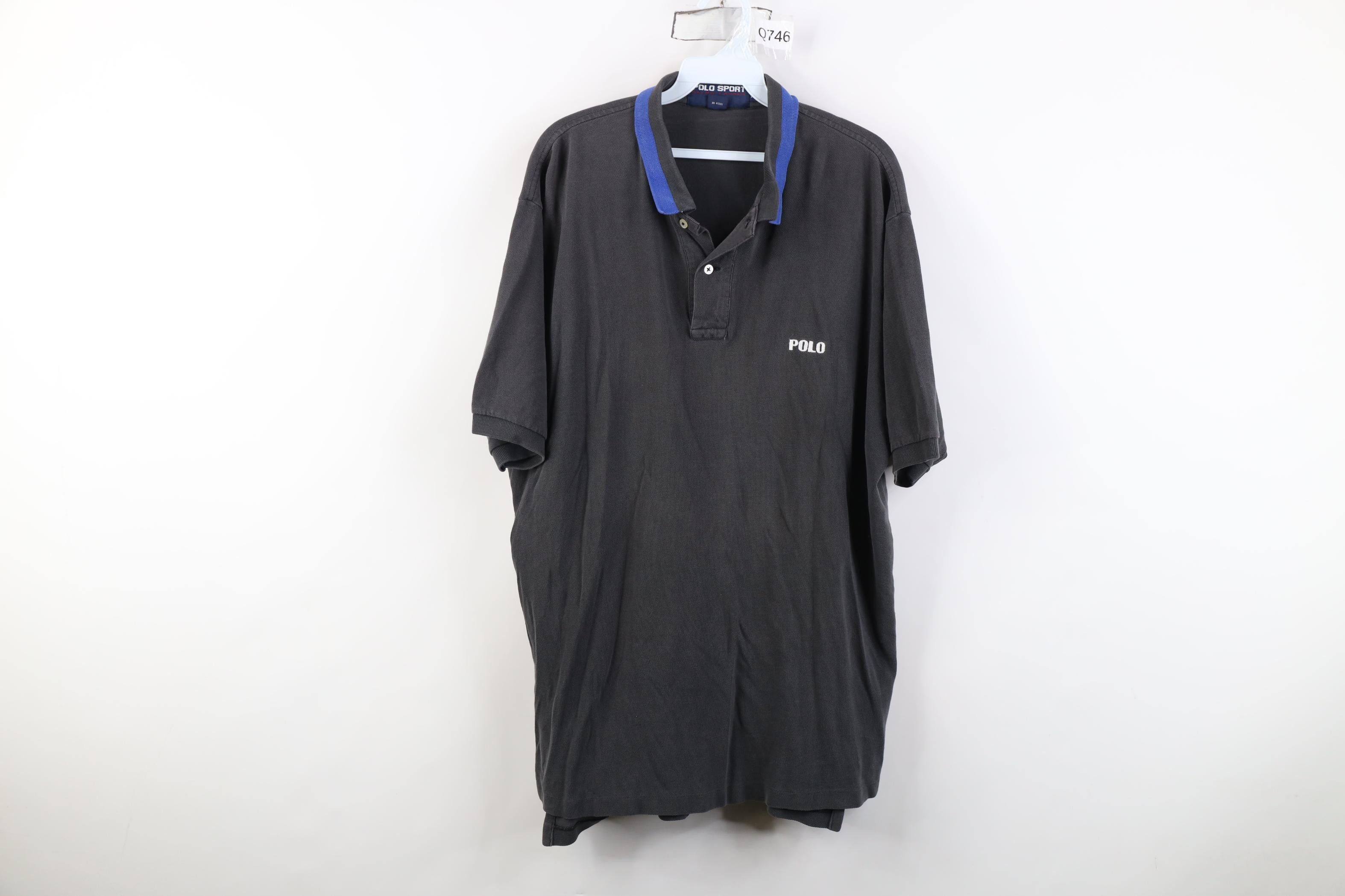 Polo Ralph Lauren Vintage 90s Polo Sport Ralph Lauren Golf Polo Shirt Black Size US XL / EU 56 / 4 - 1 Thumbnail
