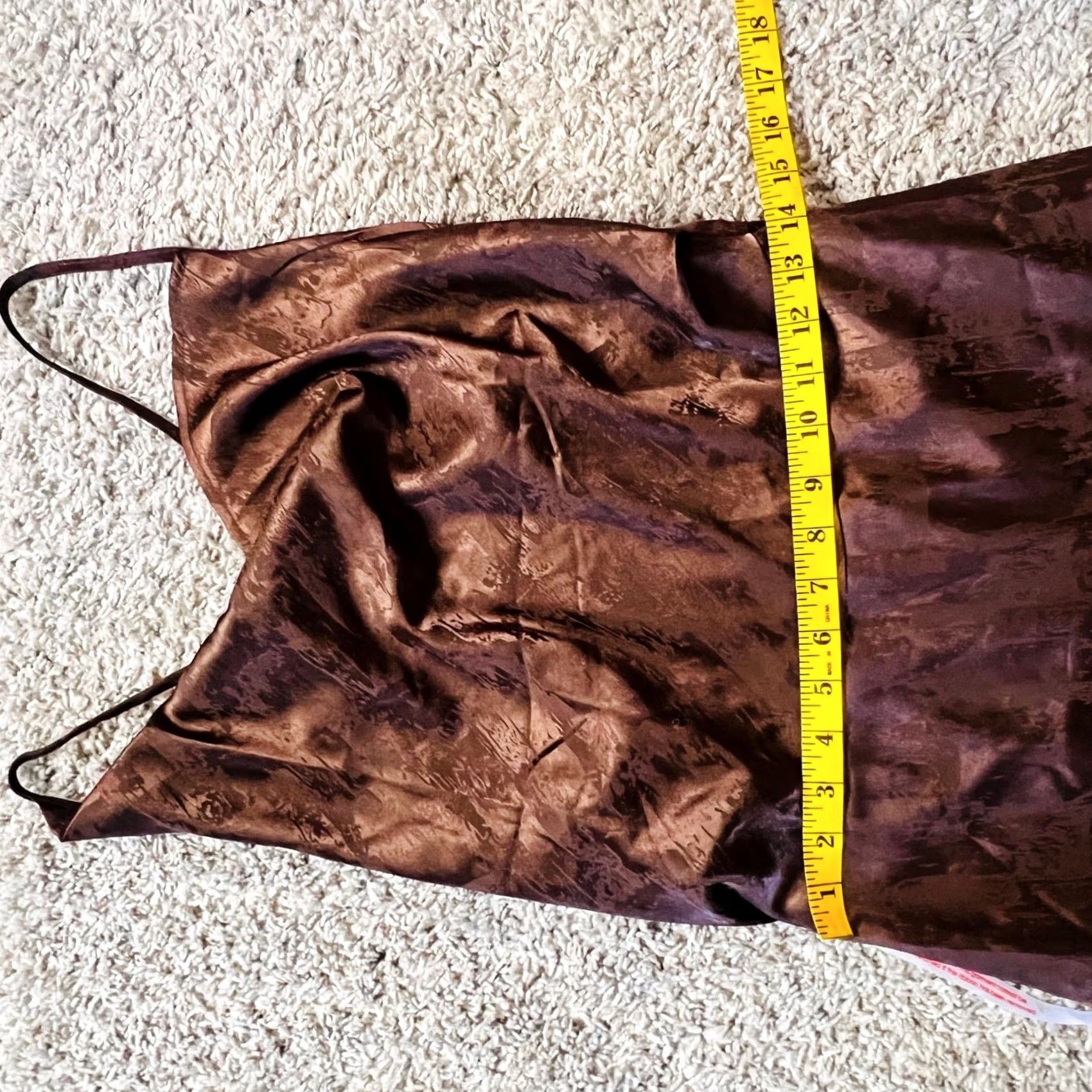 Missguided Missguided Y2K ASYM Cami Drape Satin Midi Wrap Dress US SZ 8 NWT Cocktail Dress Women Brown Satin NWT Size M / US 6-8 / IT 42-44 - 3 Thumbnail