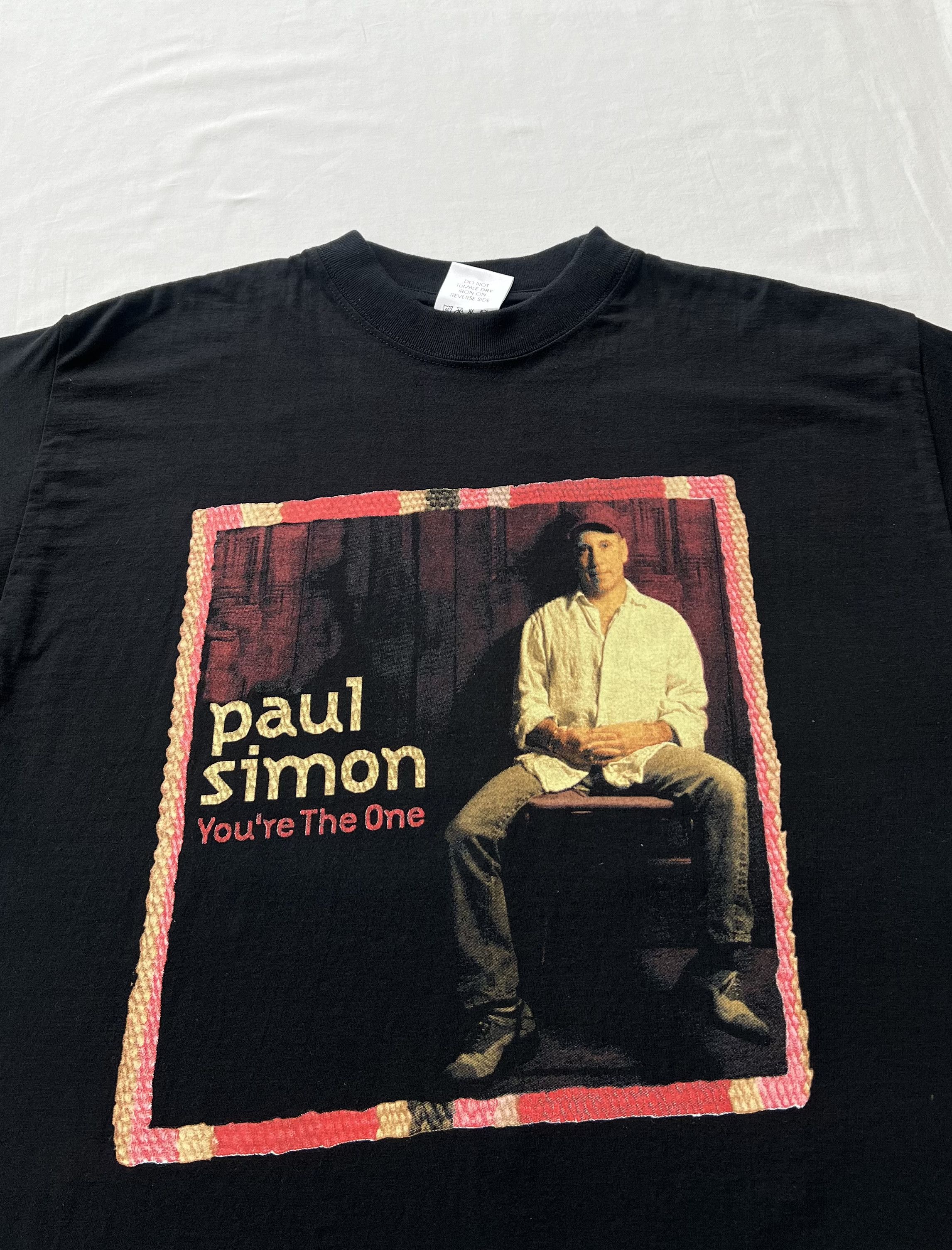 Vintage 90s Paul Simon You're The One Tour Black T-shirt