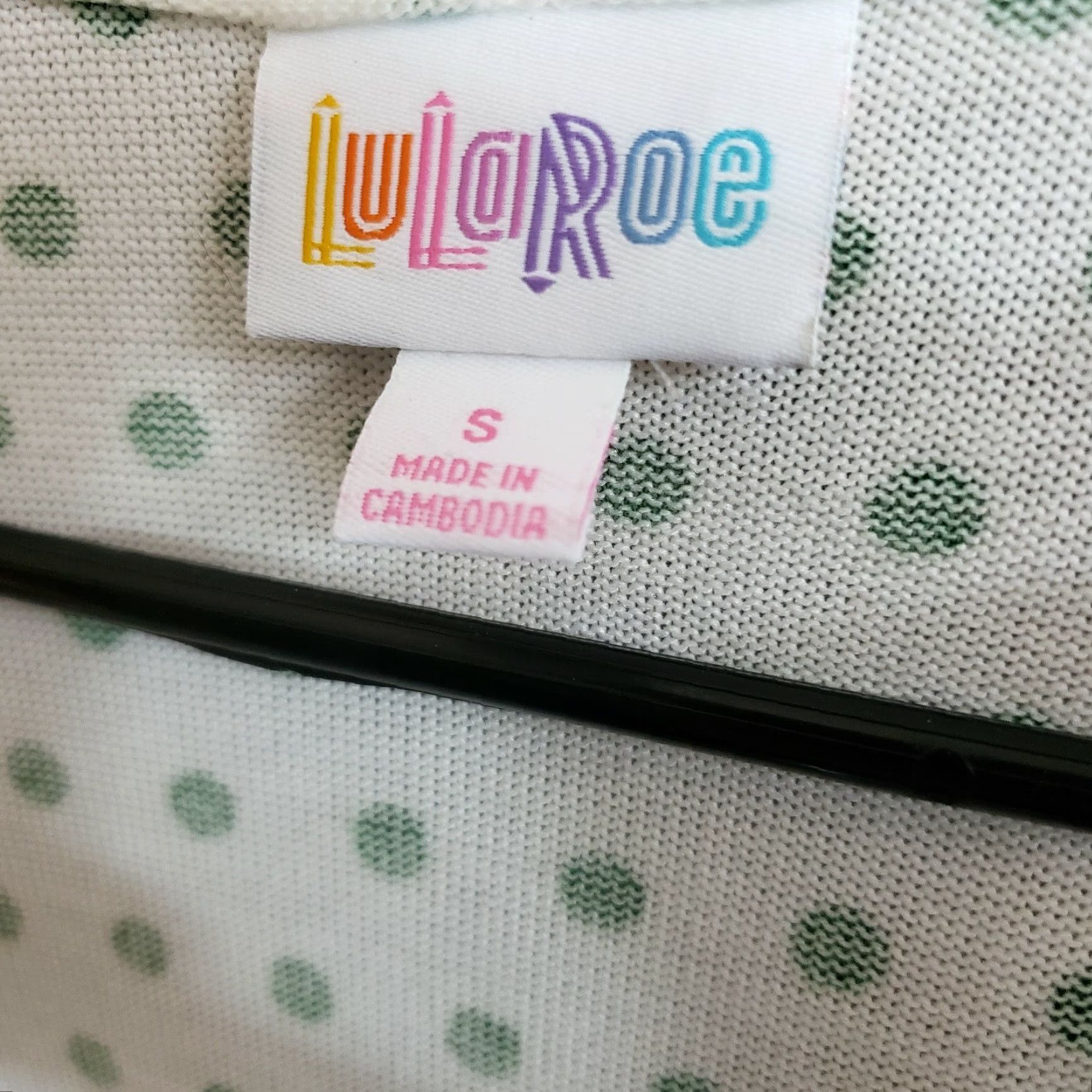 Vintage VINTAGE LuLaRoe Womens Cardigan Sz Small Green White Polka Dot Open Front Pockets Size S / US 4 / IT 40 - 4 Thumbnail