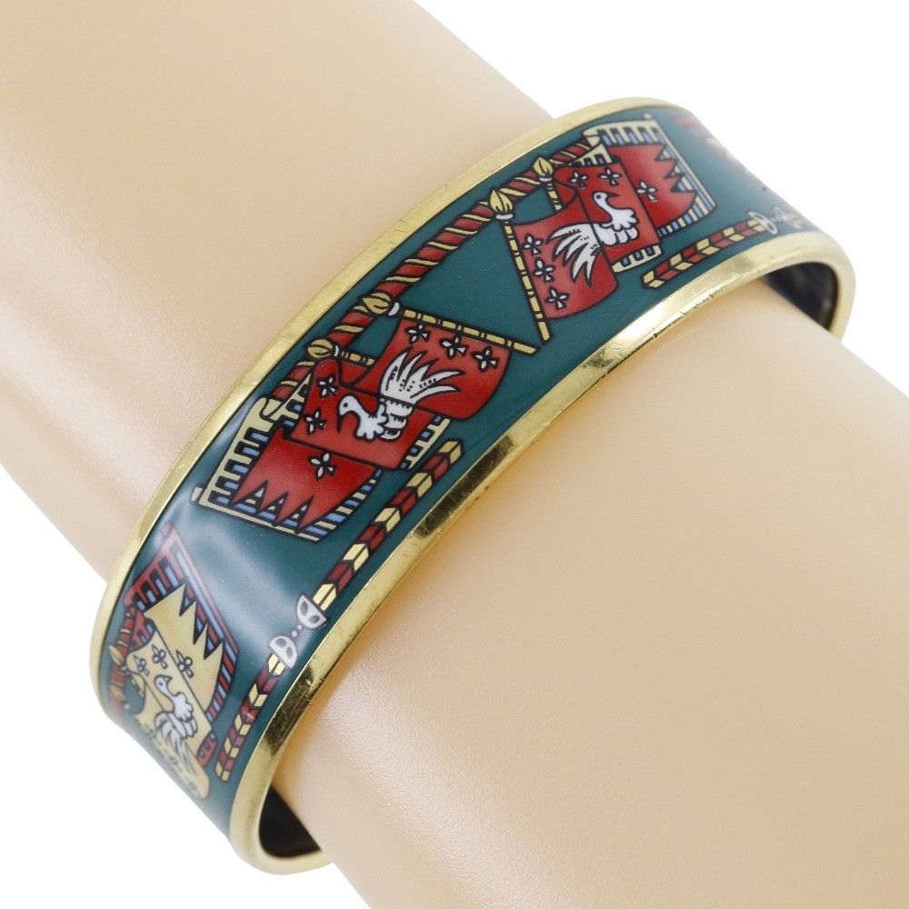 Hermes Hermes Caleche Bangle Bracelet Enamel Size ONE SIZE - 1 Thumbnail