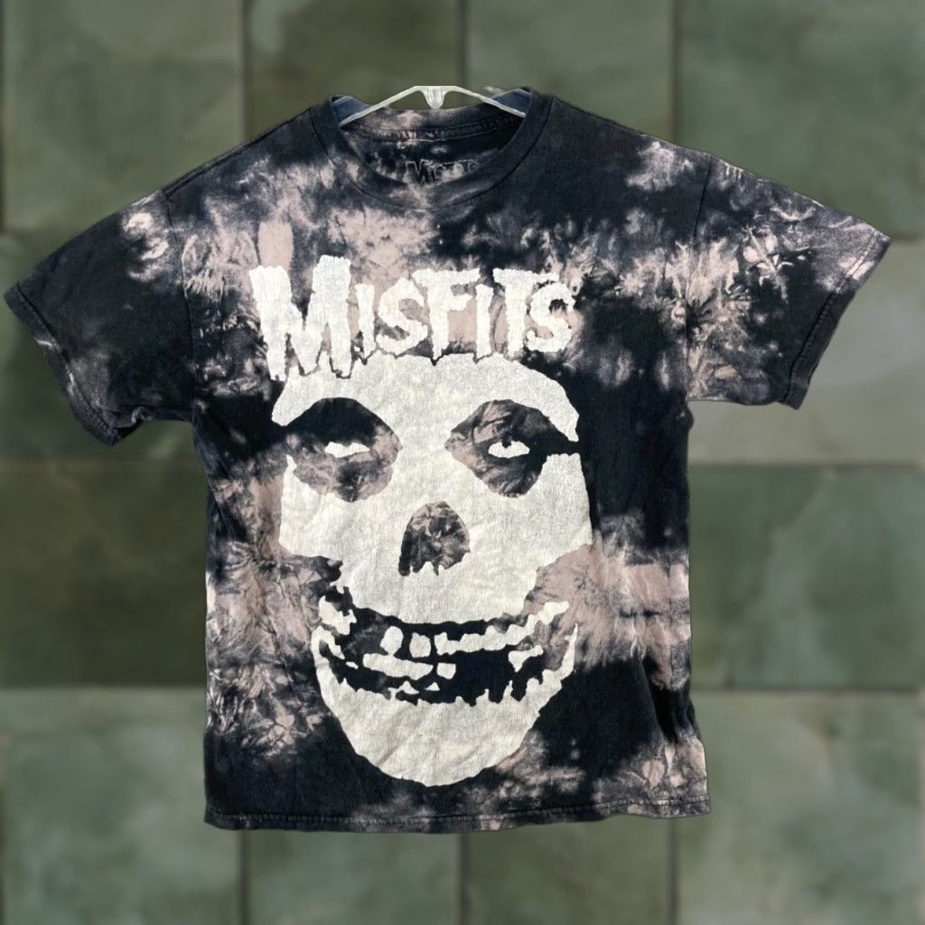 Vintage Misfits Graphic Print T-Shirt Mens Medium Black Bleach Wash Rock Size US M / EU 48-50 / 2 - 1 Thumbnail