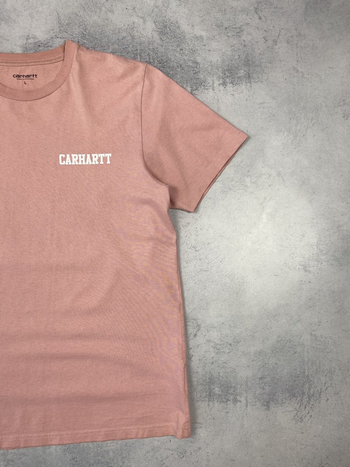 Carhartt Carhartt Work in Progress Pink T Shirt Size L Size US L / EU 52-54 / 3 - 3 Thumbnail