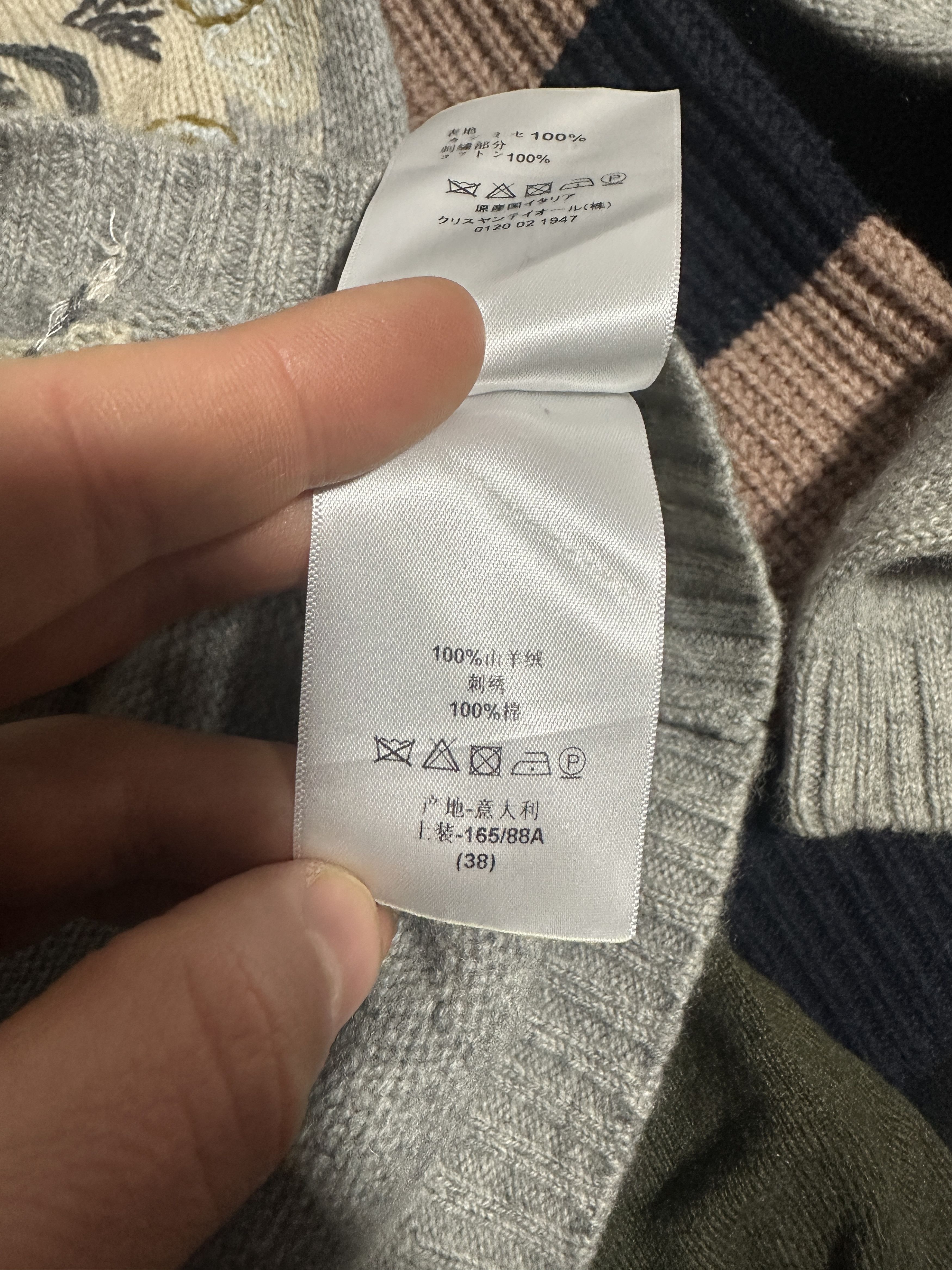 Dior Christian Dior 100% Cashmere Embroidered Floral Knit EU 38 Size S / US 4 / IT 40 - 8 Thumbnail