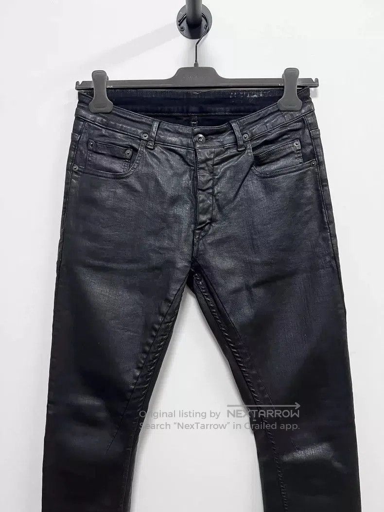 Rick Owens Rick Owens Waxed Stretch Denim Pants Size 31. Size US 31 - 2 Thumbnail