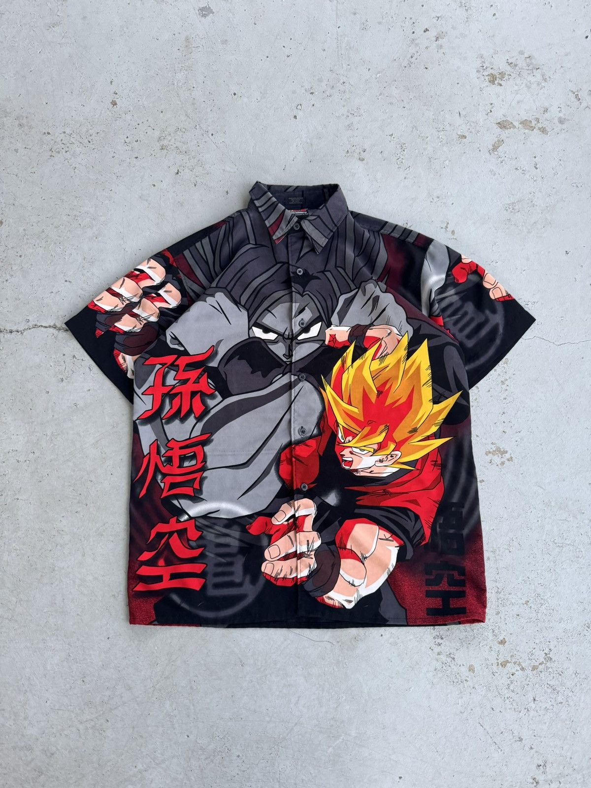 Cartoon Network 2001 Dragonball Z All Over Print Super Saiyon AOP Shirt Size US S / EU 44-46 / 1 - 1 Thumbnail