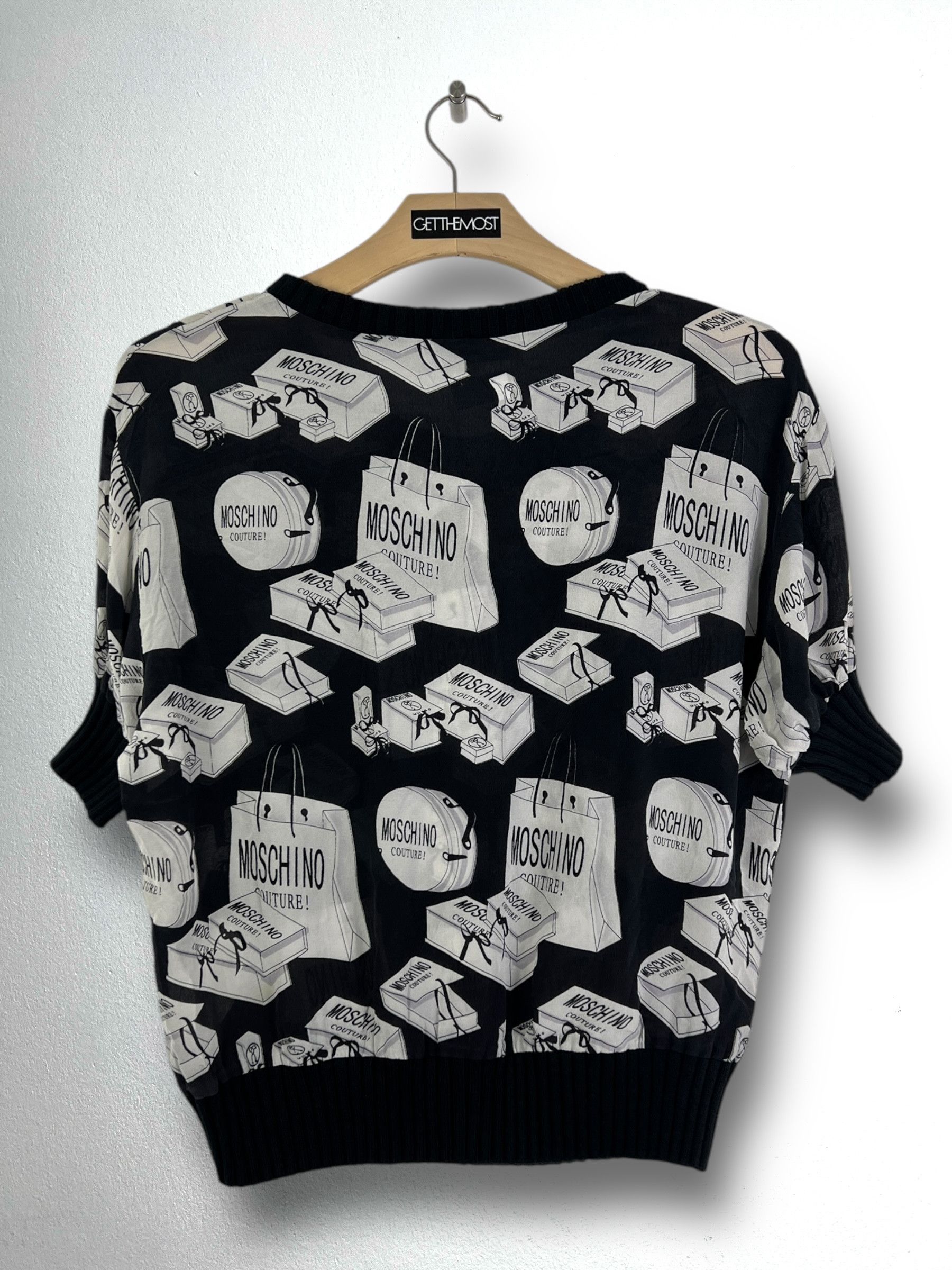 Boutique Moschino × Moschino MOSCHINO Cheapandchic Silk Blouse (L) GTMPT974 Size L / US 10 / IT 46 - 7 Thumbnail