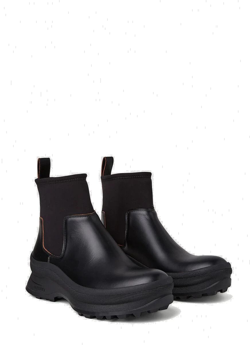 Jil Sander o1y1124 Ankle Boots in Black Size US 11 / EU 44 - 1 Thumbnail