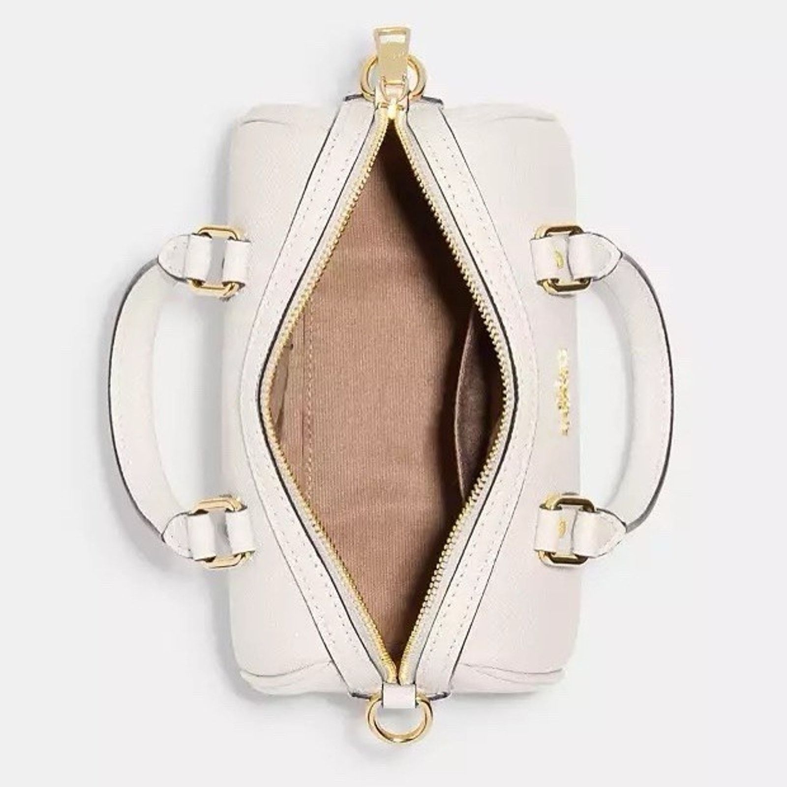 Coach NWT Coach Crossgrain Mini Rowan Crossbody CH157 Chalk Size ONE SIZE - 6 Thumbnail