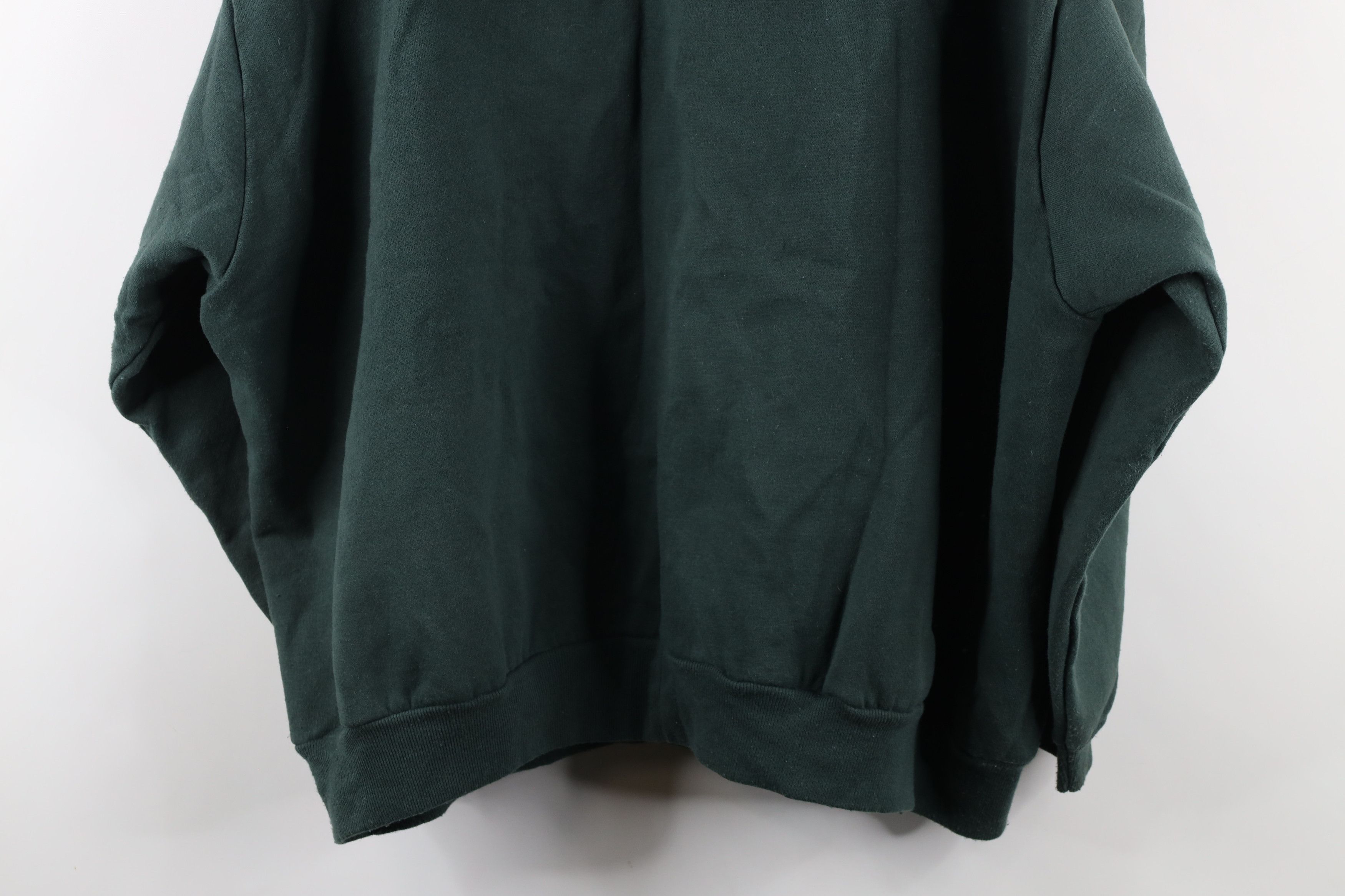 Vintage Vintage 90s Streetwear Full Zip Hoodie Sweatshirt Green Size 3XL / US 20-22 - 10 Thumbnail