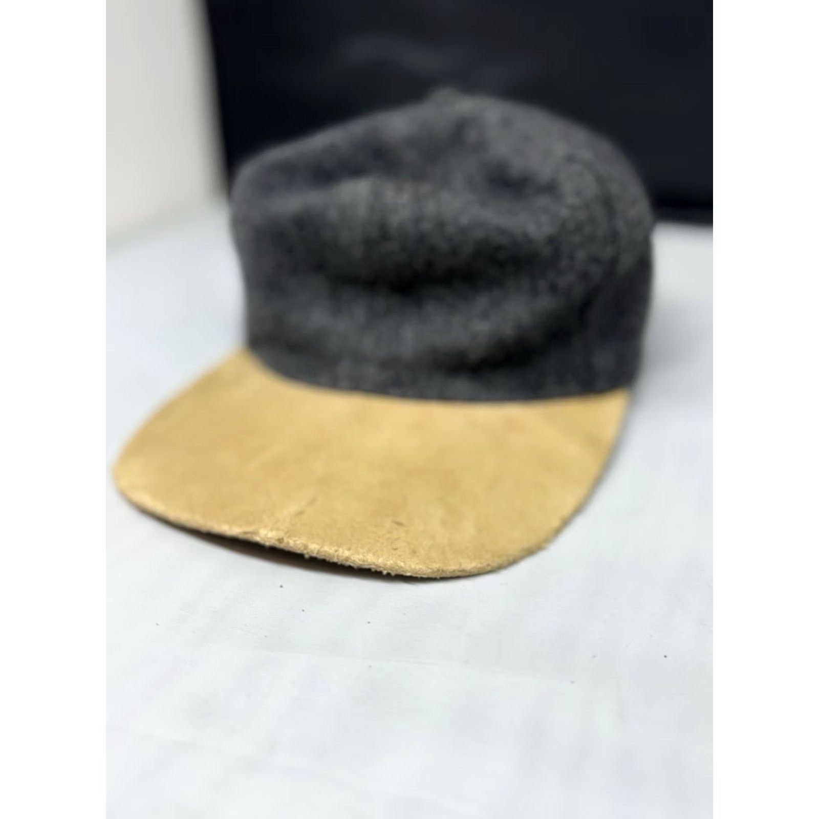 Pendleton VINTAGE Pendleton Wool Cap Hat Mens Medium Gray Lined Classic Workwear Western Baseball Cap Mens Size ONE SIZE - 2 Thumbnail