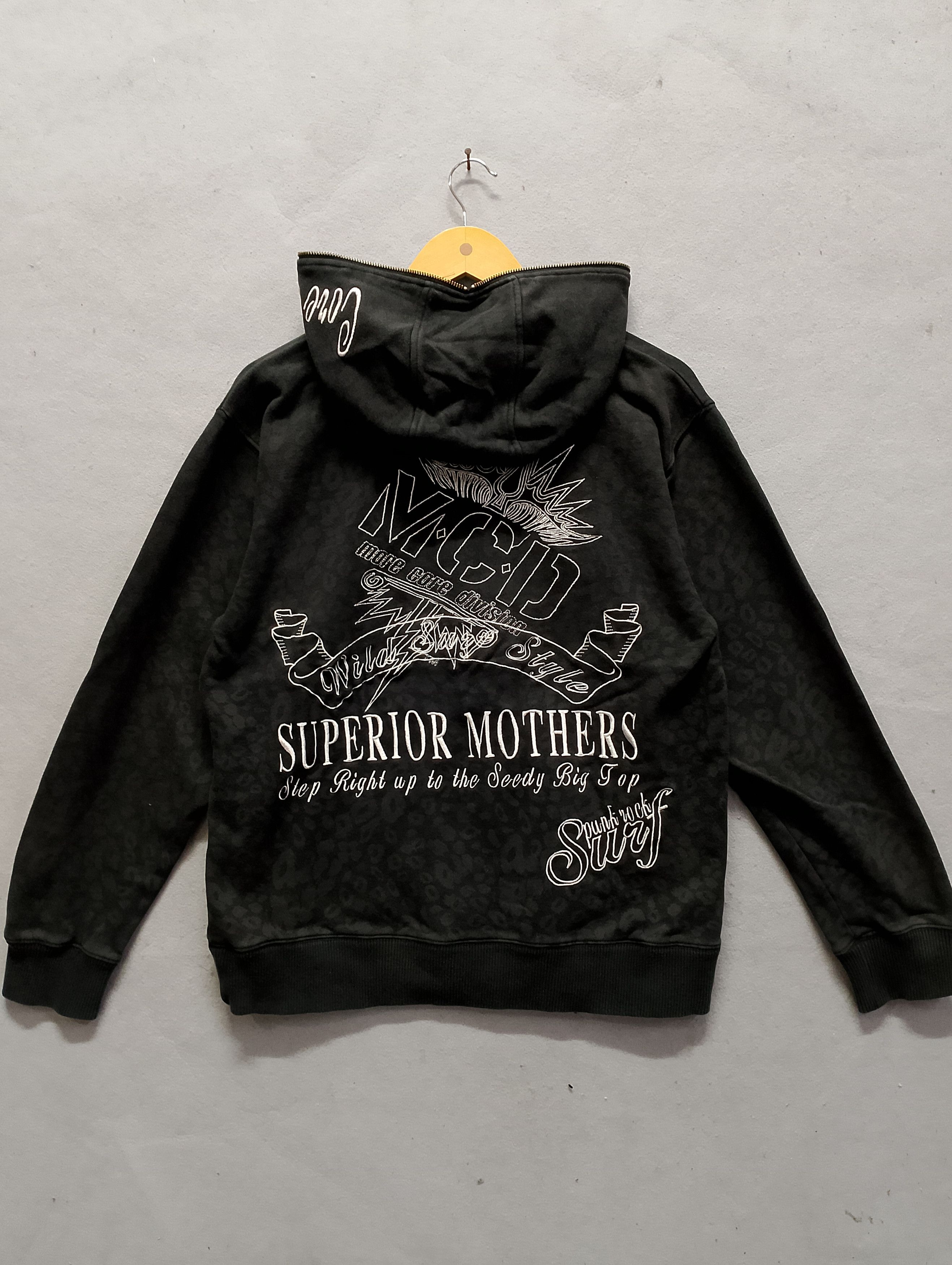 Japanese Brand MCD Zip Hoodie Superior Mothers Graphic Hardcore Surf Style Size US L / EU 52-54 / 3 - 3 Thumbnail