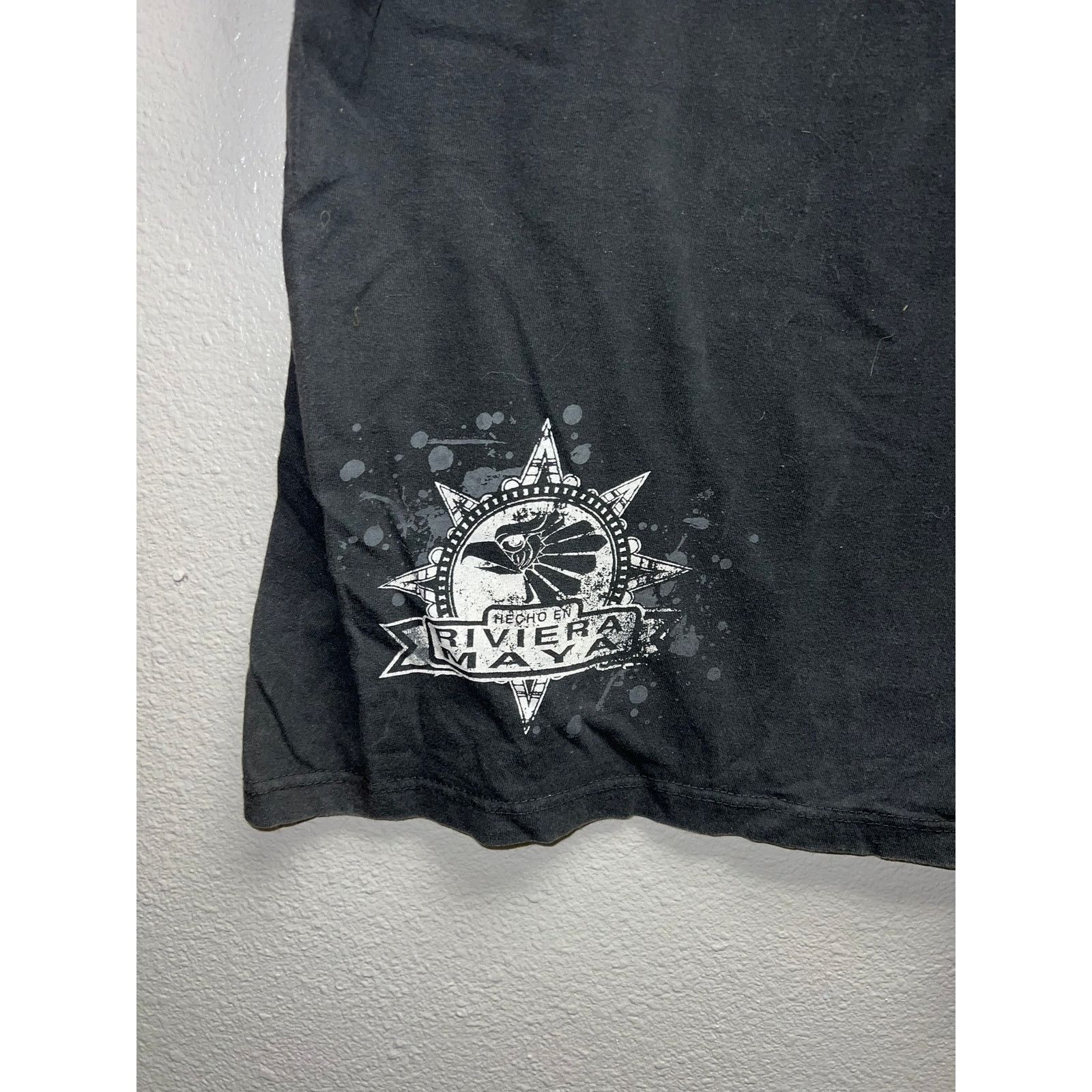 Vintage Mafioso El Mujertego Shirt Graphic Black Riviera Maya Tee L Size US L / EU 52-54 / 3 - 11 Thumbnail