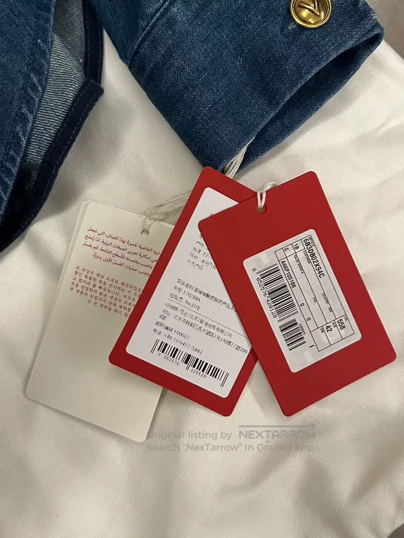 Valentino Valentino Blue long-sleeved denim jacket Size S / US 4 / IT 40 - 4 Thumbnail