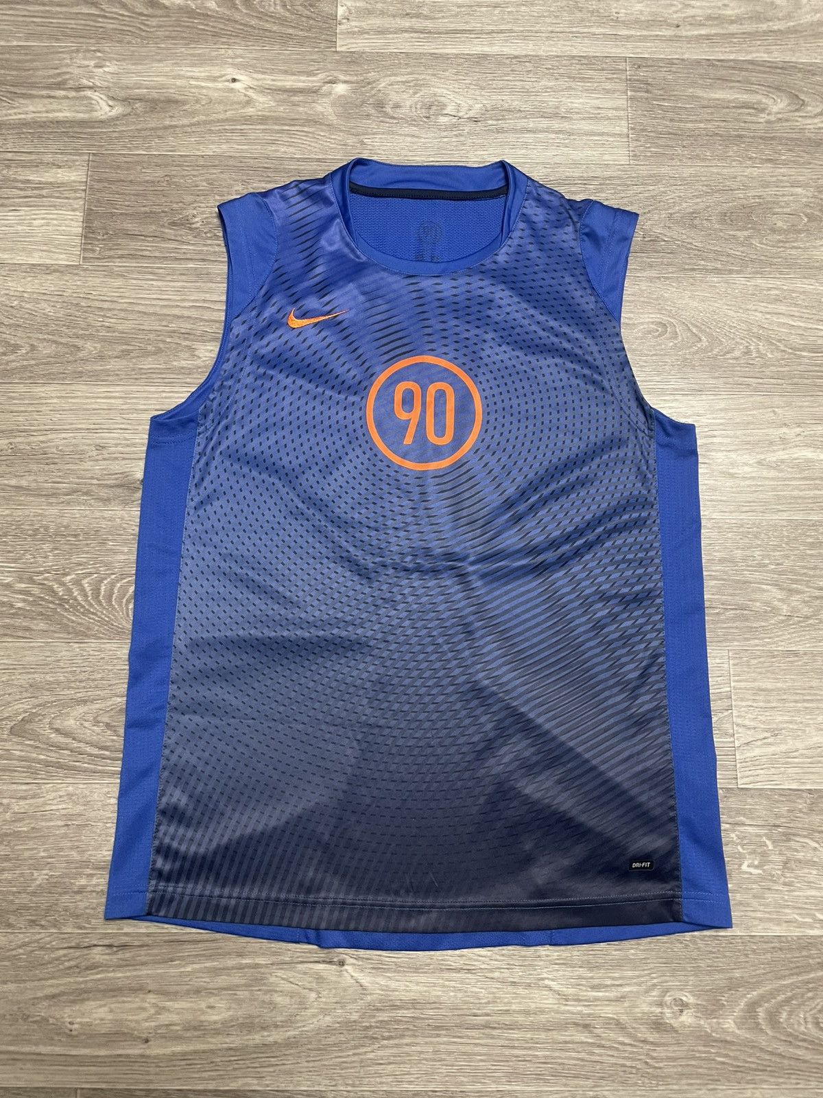 Nike Y2K NIKE TEAM TOTAL 90 VTG SOCCER JERSEY TRAINING TANKTOP Size US XL / EU 56 / 4 - 1 Thumbnail