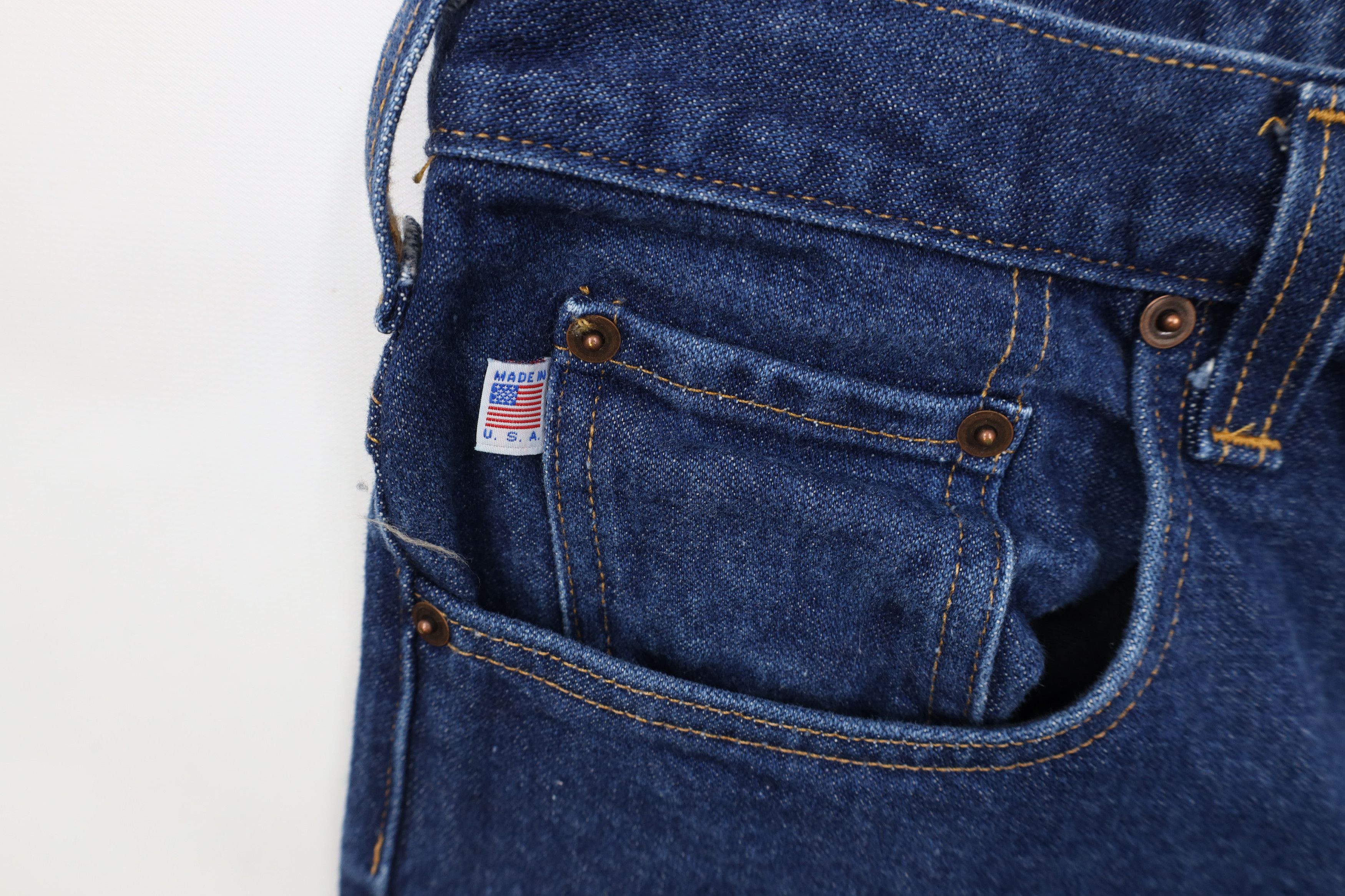 Vintage Vintage 90s Streetwear Leg Denim Jeans Blue Cotton USA Size US 32 / EU 48 - 6 Thumbnail