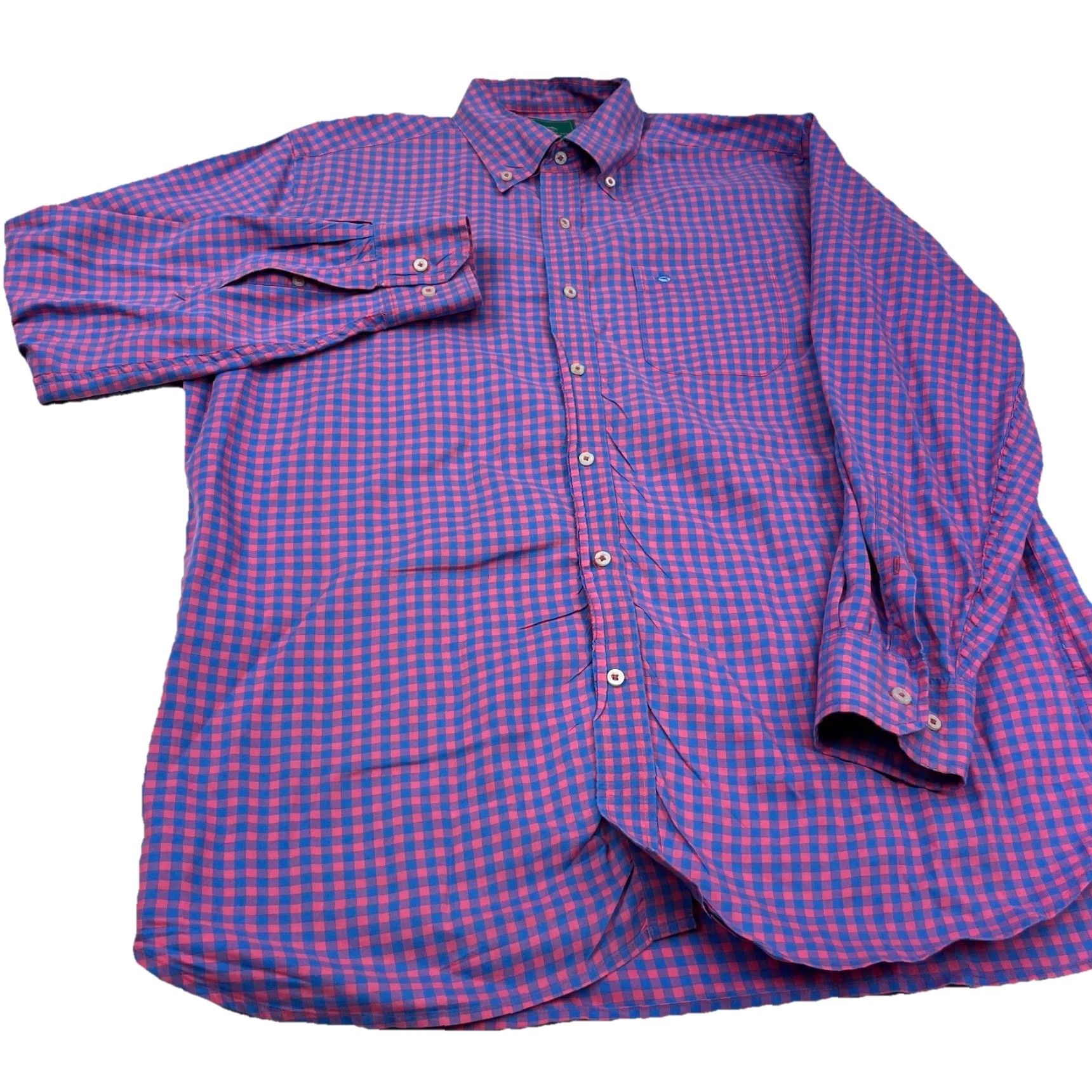 Southern Tide Southern Tide Shirt Men Medium Pink Blue Button Up Gingham Check Performance Size US M / EU 48-50 / 2 - 4 Thumbnail
