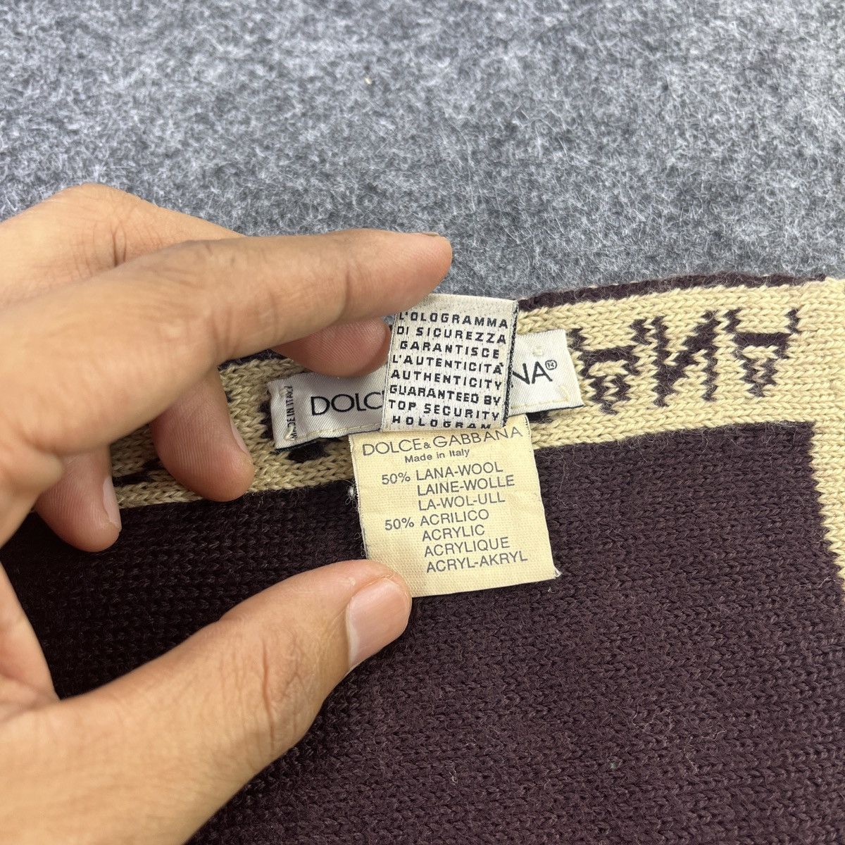 Dolce & Gabbana × Vintage Dolce & Gabbana Scarf / Muffler / Neckwear T843 Size ONE SIZE - 9 Thumbnail