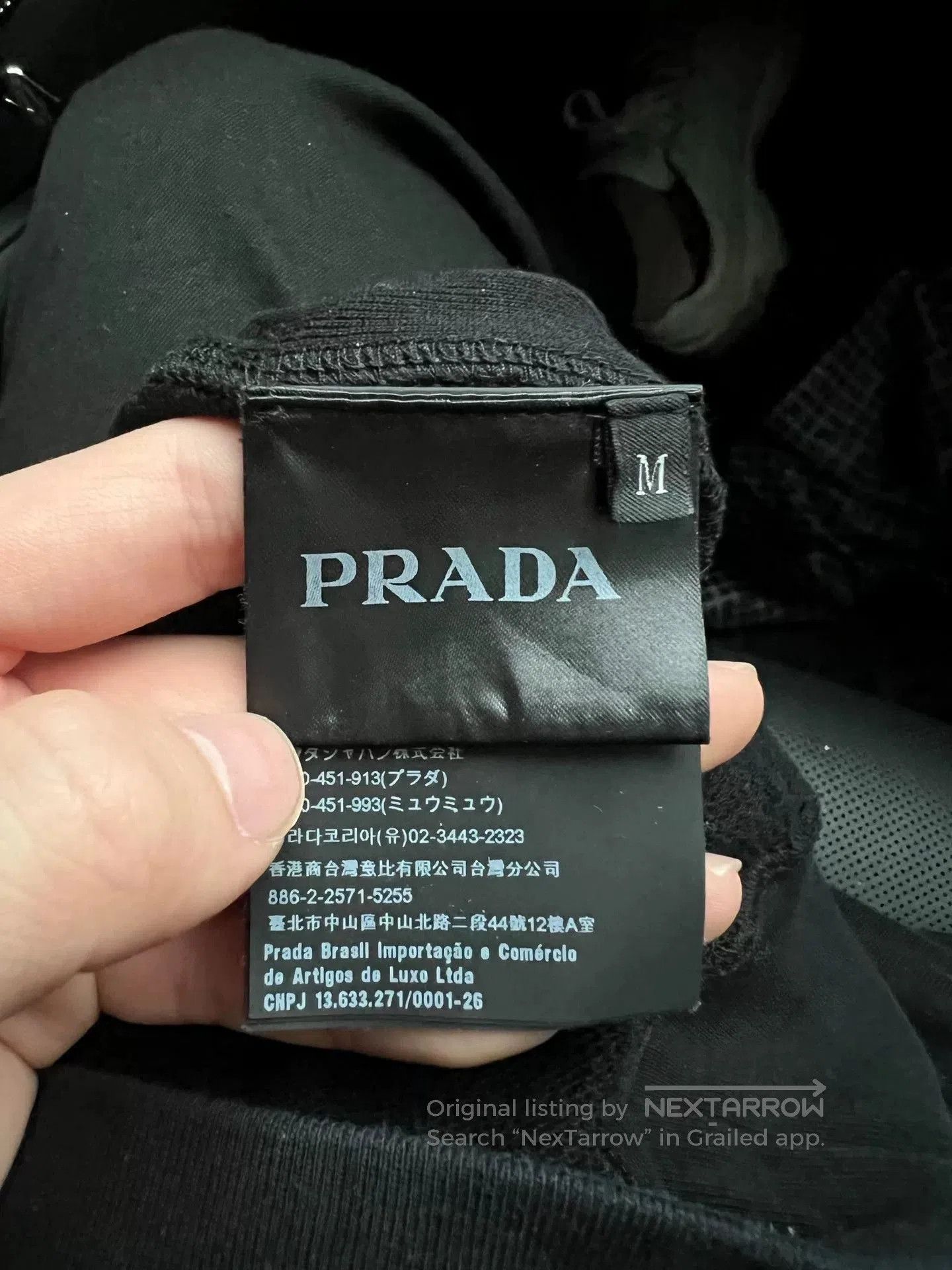 Prada prada black logo hooded sweatshirt size M. Size M / US 6-8 / IT 42-44 - 4 Thumbnail
