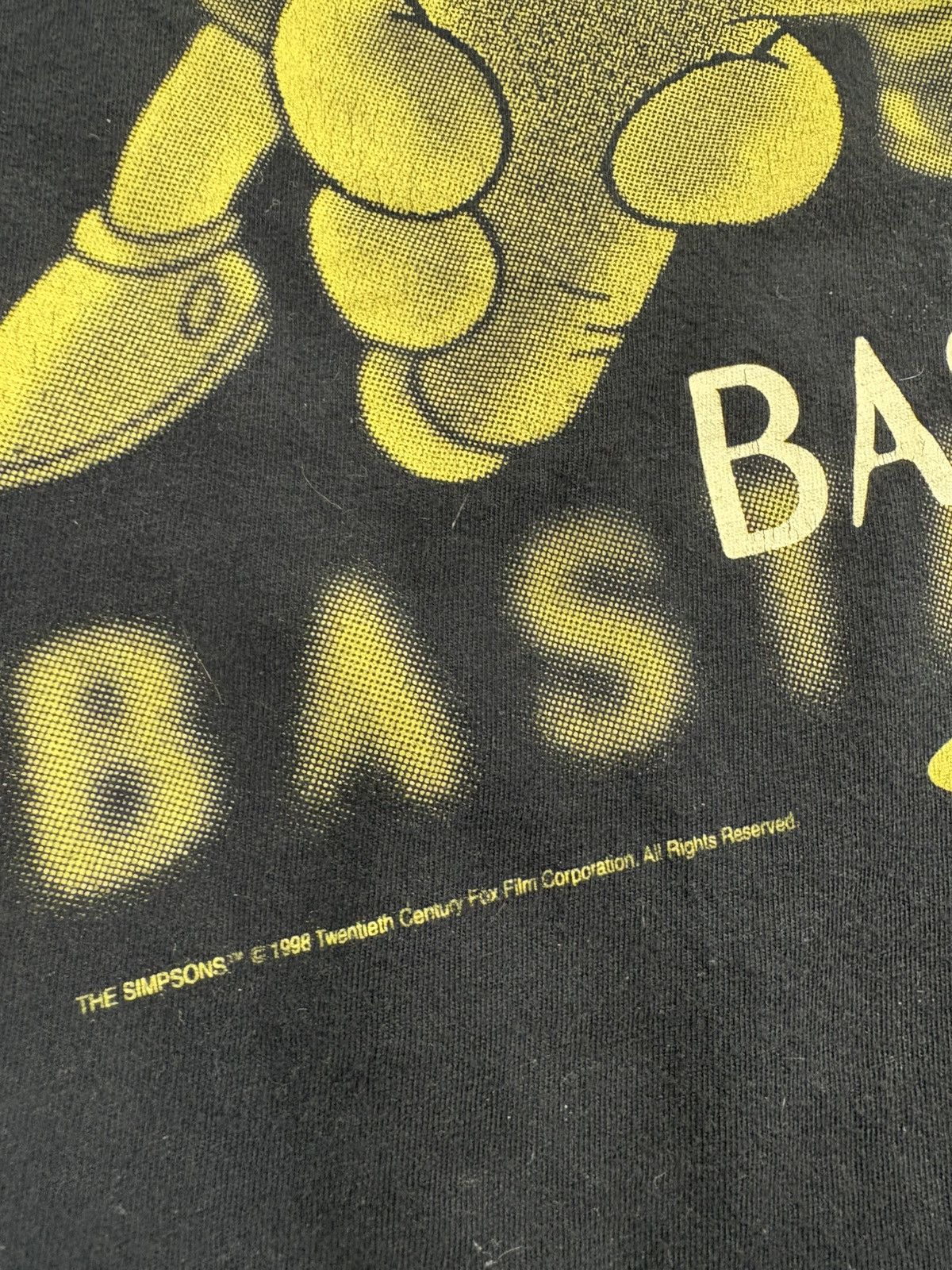 The Simpsons Vintage 1998 Bart Simpson Bastardo Dentro Tee Jerzees L Size US L / EU 52-54 / 3 - 4 Thumbnail