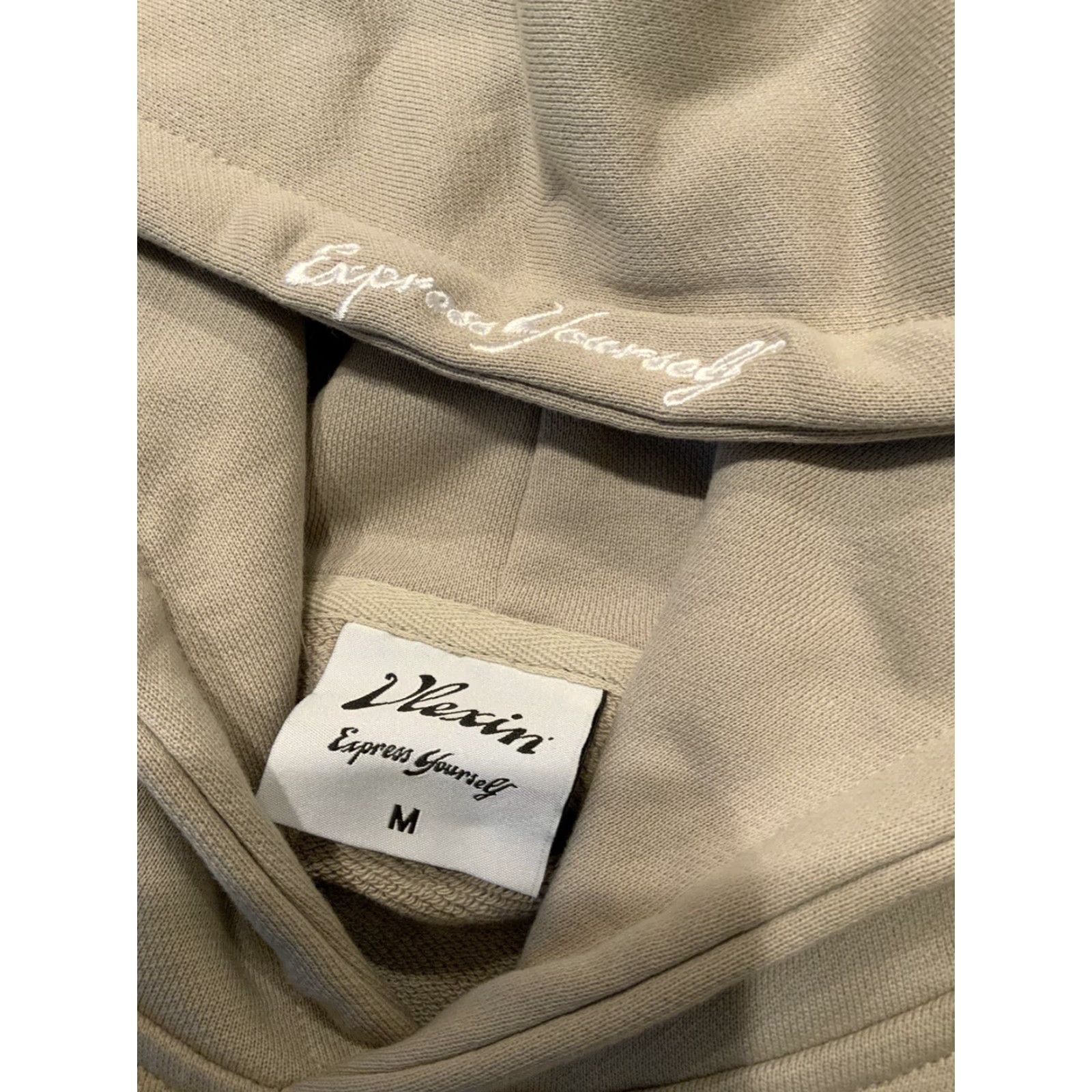 Vintage VINTAGE Vlexin Vlex Galindo Embroidered French Terry Sweatshirt Tan Hoodie Sz. M Mens Size US M / EU 48-50 / 2 - 5 Thumbnail