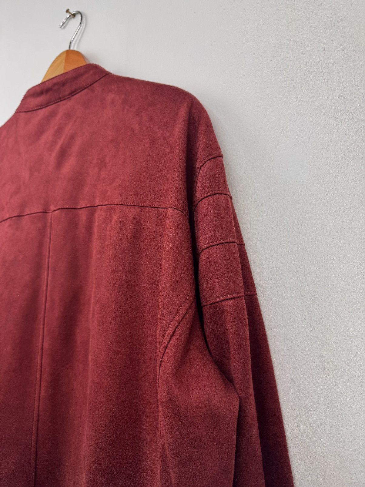 Zara Zara Men Zip Jacket Burgundy Size XL Size US XL / EU 56 / 4 - 12 Thumbnail
