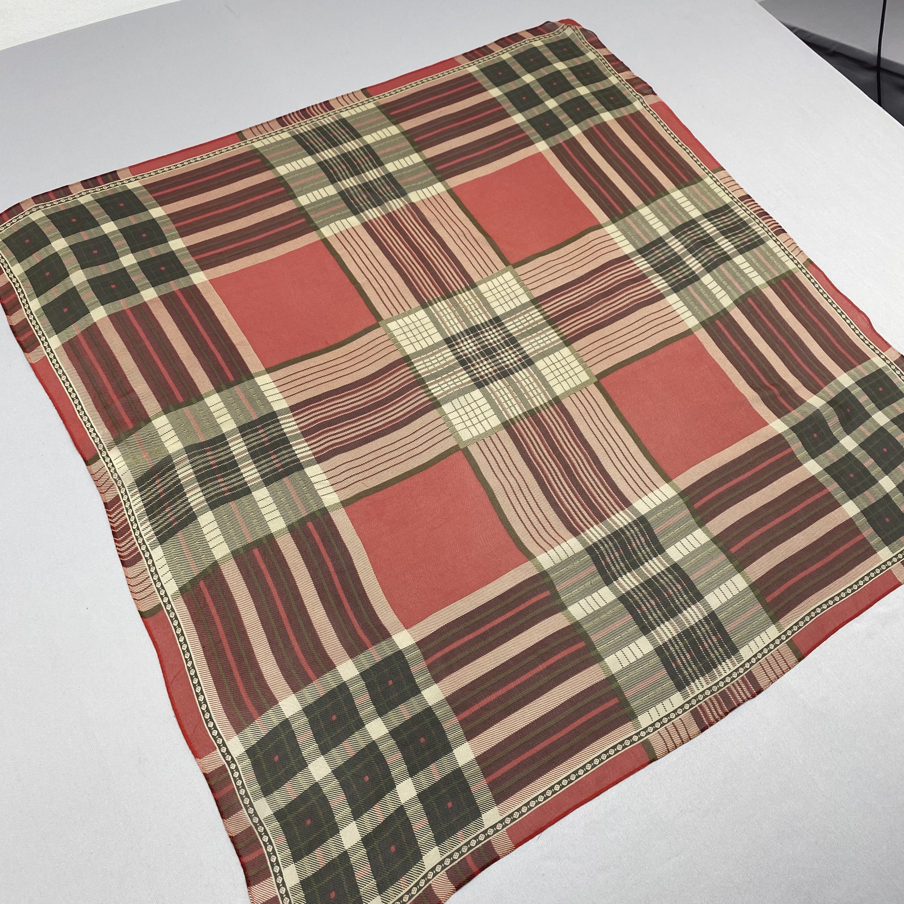Japanese Brand Vintage Echo SILK Scarf Twill Stole Wraps Scarves Size ONE SIZE - 3 Thumbnail