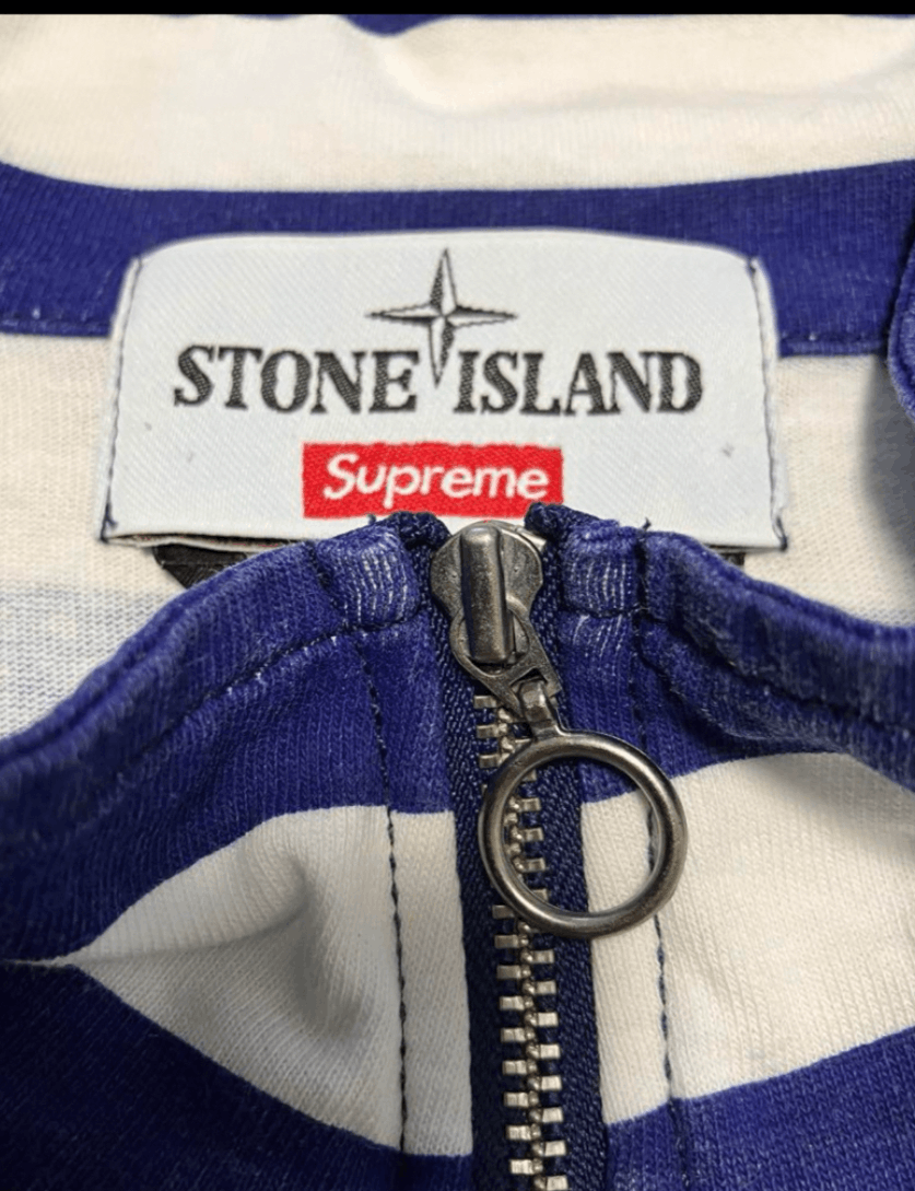 Stone Island Supreme Stone Island Quarter Zip Long Sleeve Top Size US L / EU 52-54 / 3 - 4 Thumbnail